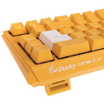 Ducky One 3 Yellow SF Gaming-Tastatur (MX-Speed-Silver, RGB-LED, DE-Layout QWERTZ, Gelb)