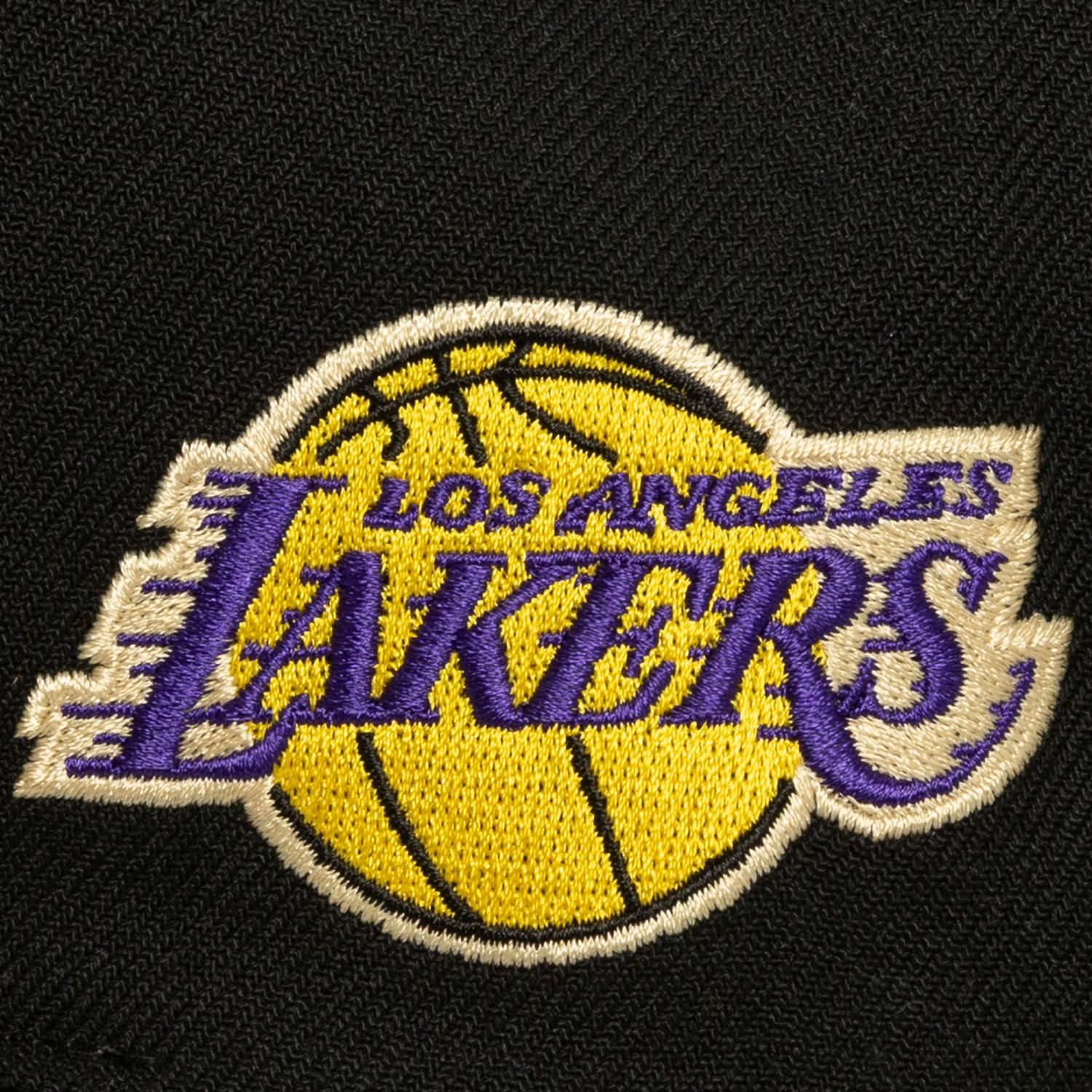 Mitchell & Ness Snapback Cap CREAM SCRIPT Los Angeles Lakers