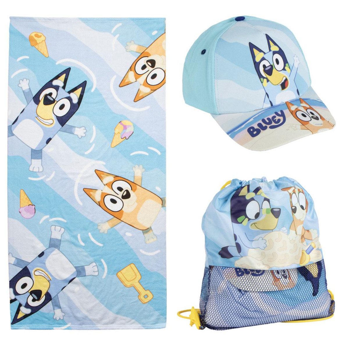 Cerda Handtuch Set Bluey für Kinder günstig online kaufen
