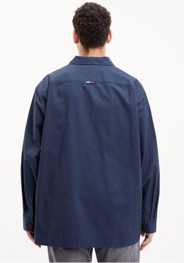 Tommy Jeans Plus Langarmhemd TJM PLUS CLASSIC SOLID OVERSHIRT