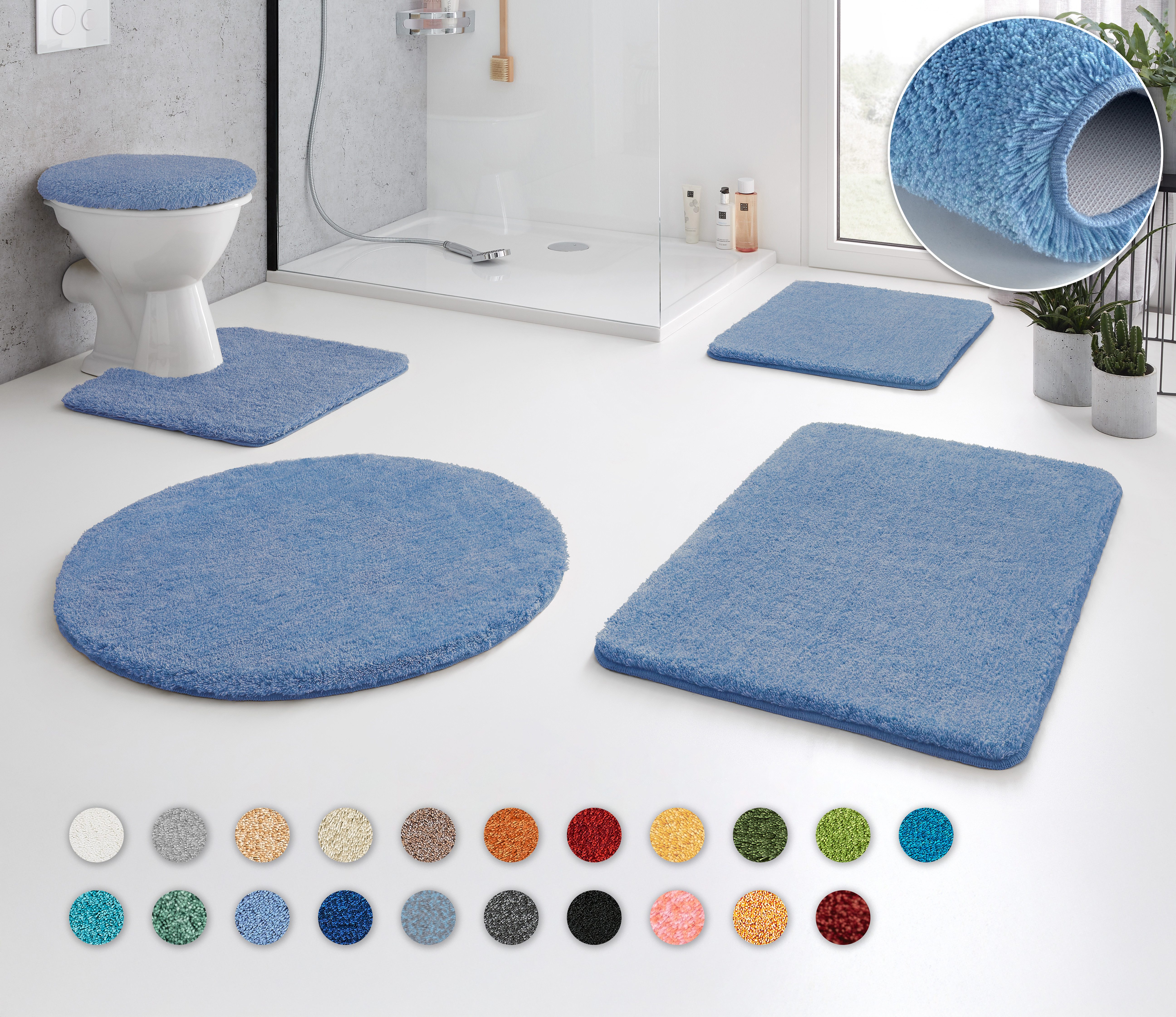 Kleine Wolke Badematte RELAX, Höhe 30 mm, rutschhemmend beschichtet, fußbod günstig online kaufen