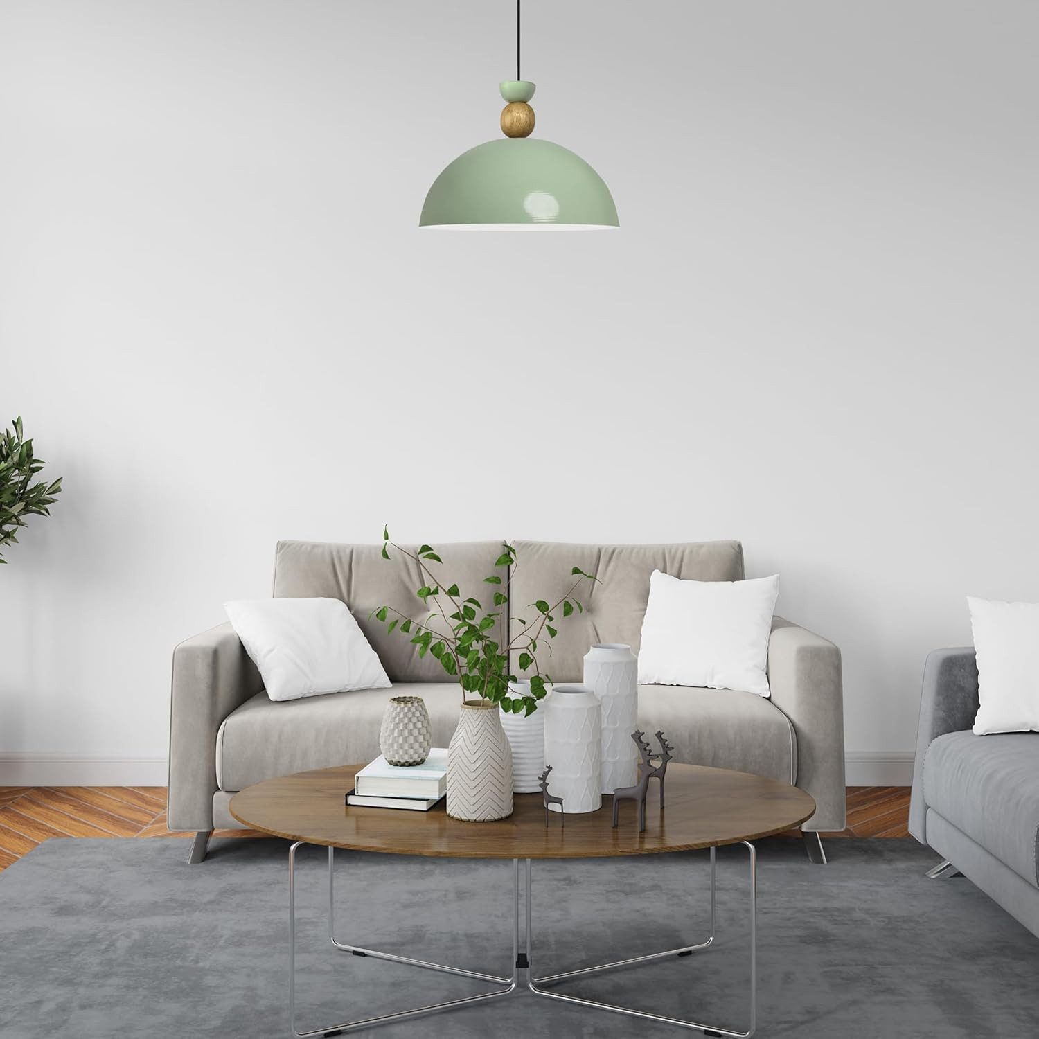 Bamyum Pendelleuchte Pendelleuchte Yimpi Hängelampe Industrial Ø30 cm, E27, Moderne Lampe, ohne Leuchtmittel, E27, Dimmbar, Einstellbare Kabellänge