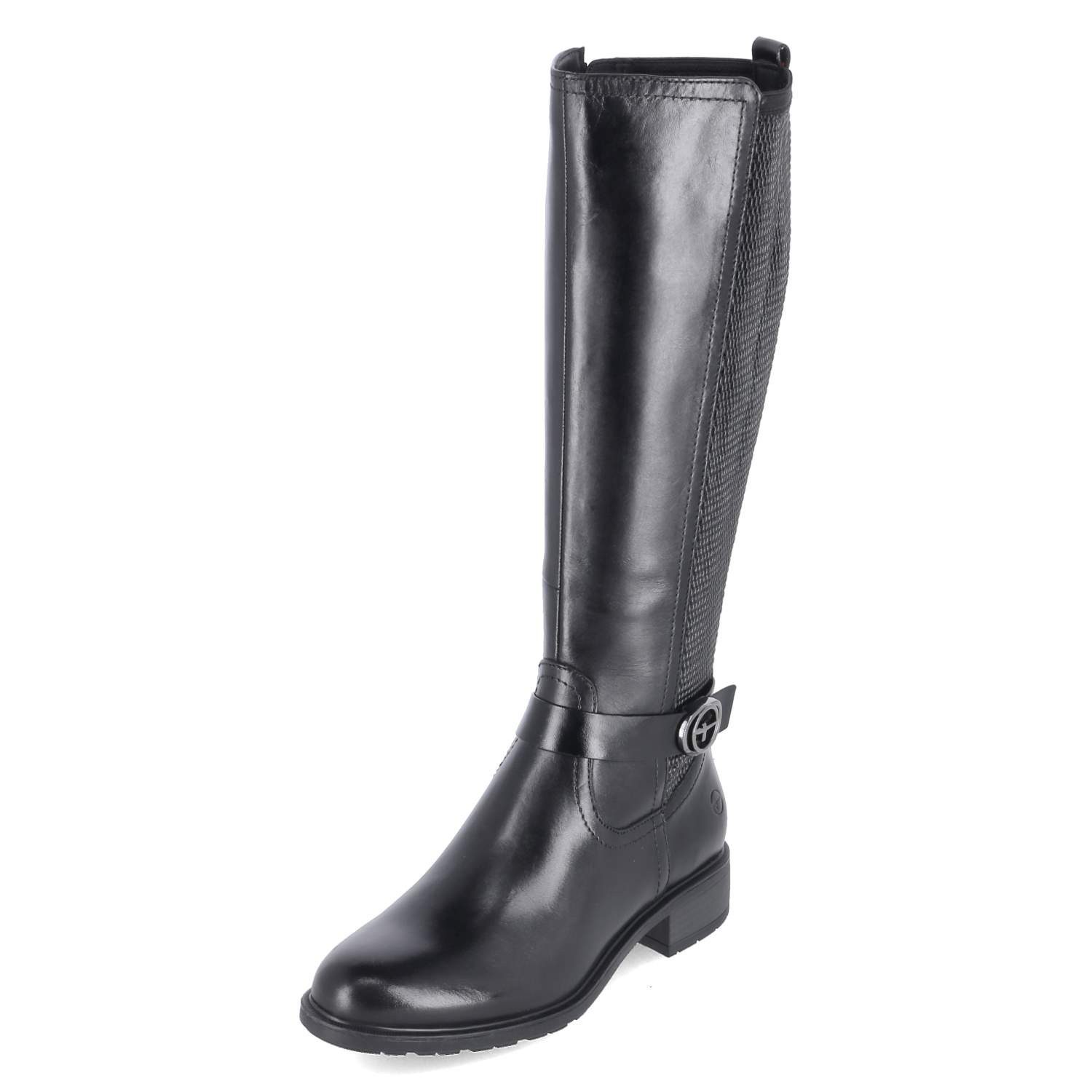 Tamaris Tamaris 1-25618-43/001 Damen Leder und Synthetik schwarz Stiefel günstig online kaufen