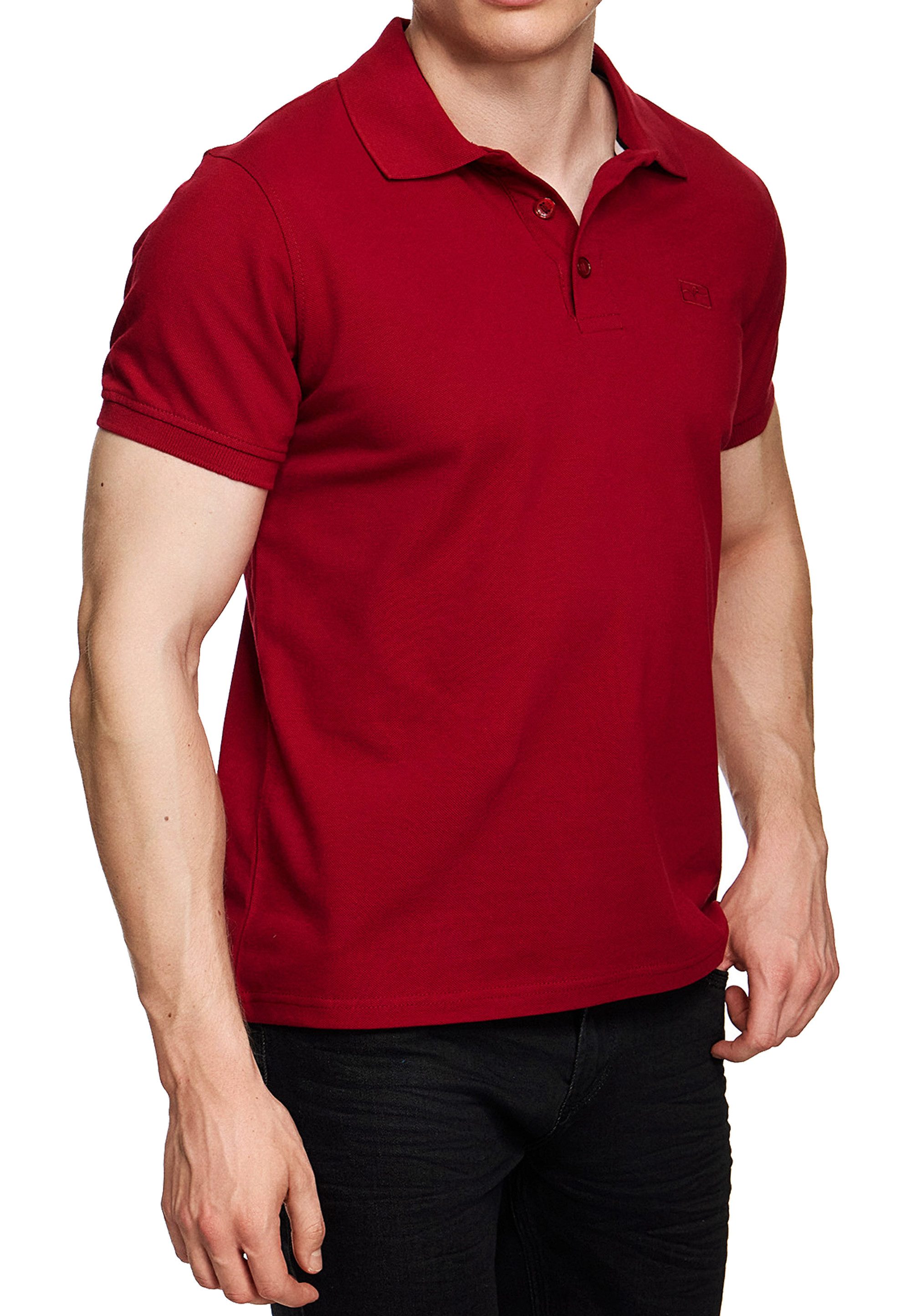 Poloshirt Polo-Shirt Herren Polo T-Shirt Kent-Kragen Regular Fit Stretch 303