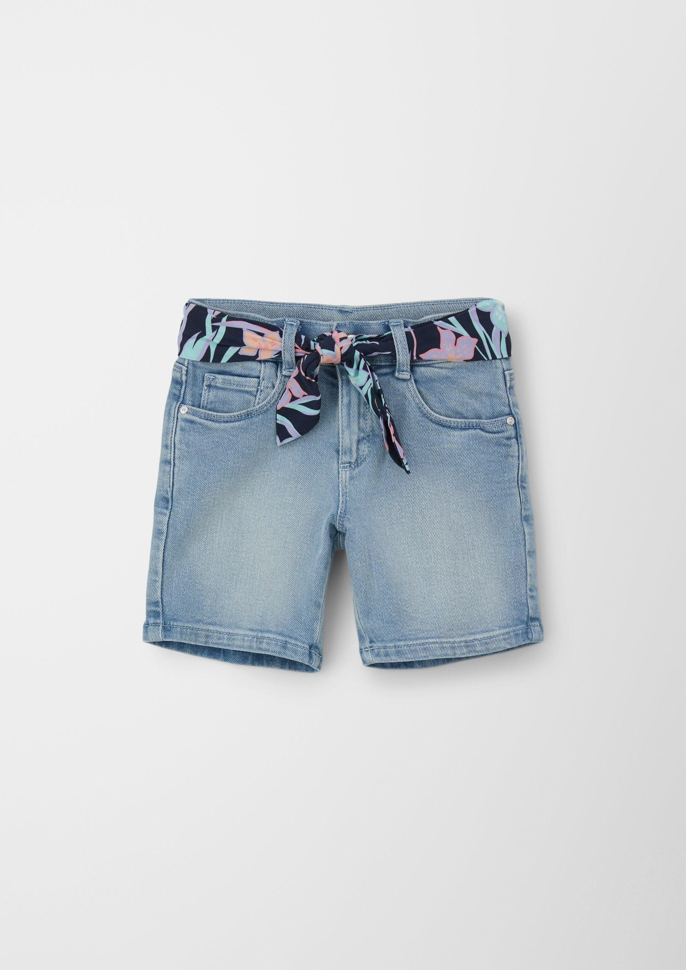 s.Oliver Jeansshorts Jeans-Bermuda Jeans-Bermuda / Loose Fit / Super High Rise / Wide Leg / Bindegürtel