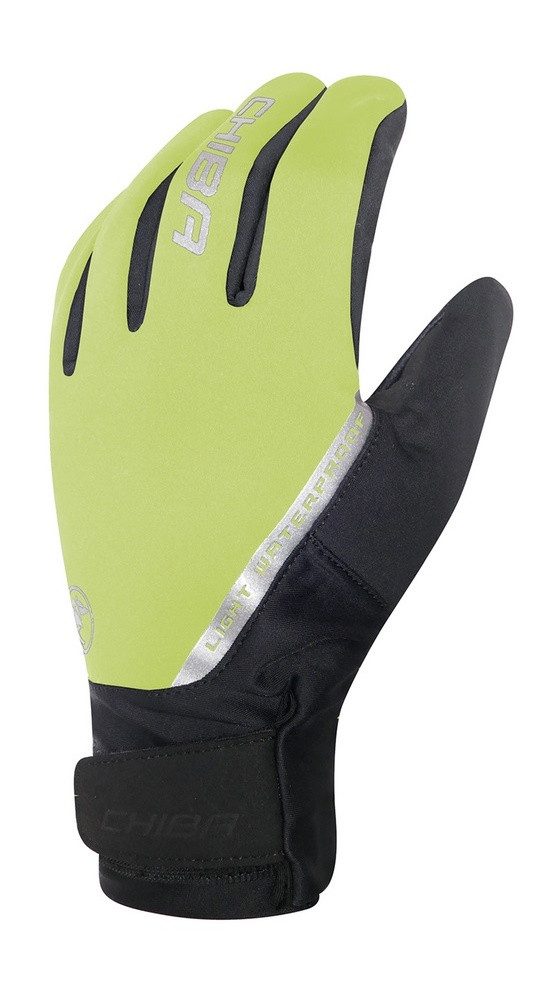 Chiba Fahrradhandschuhe Softshell Waterproof neongelb - 1 Paar günstig online kaufen