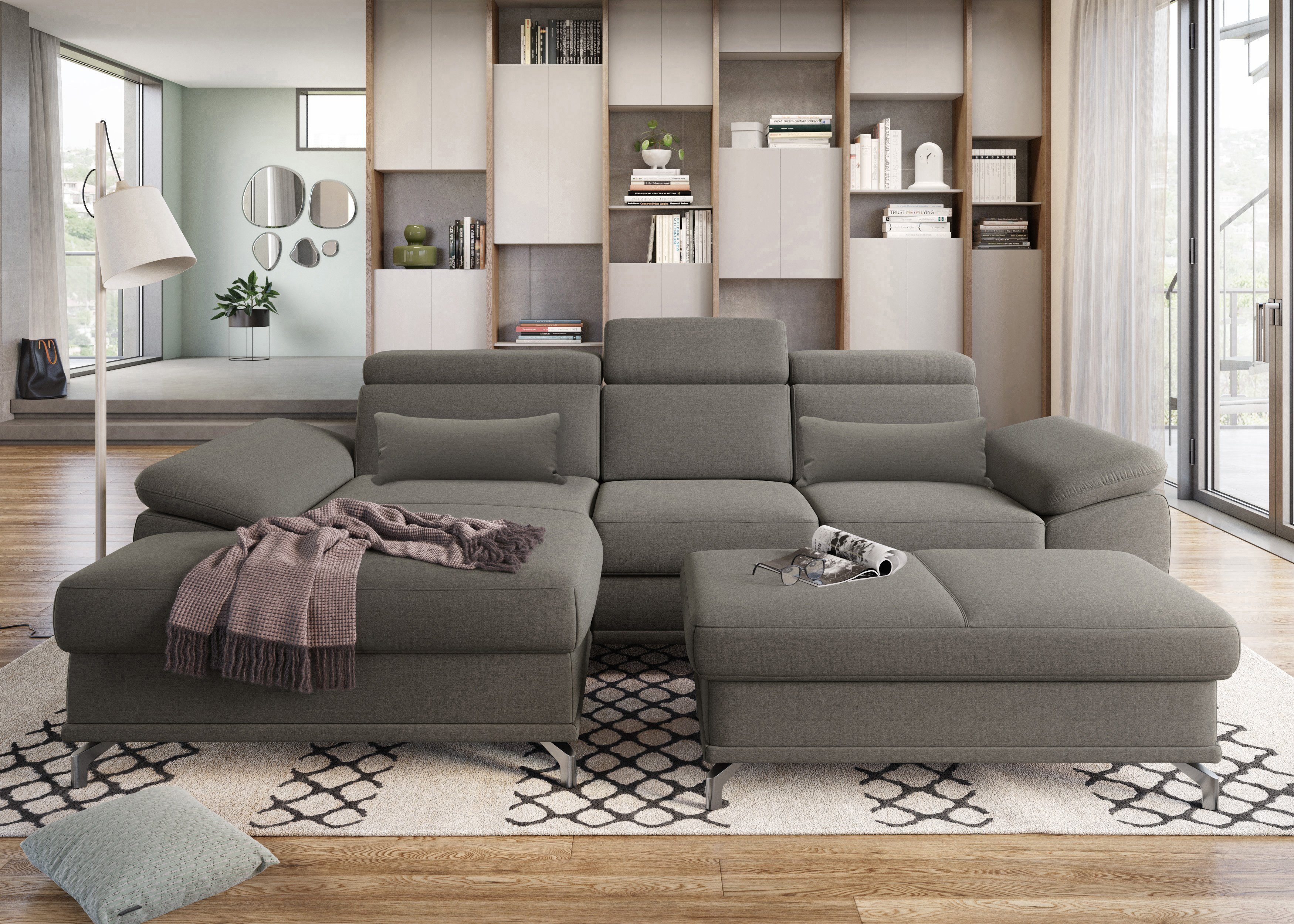 sit&more Ecksofa Cabrio L-Form, mit Sitztiefenverstellung, günstig online kaufen