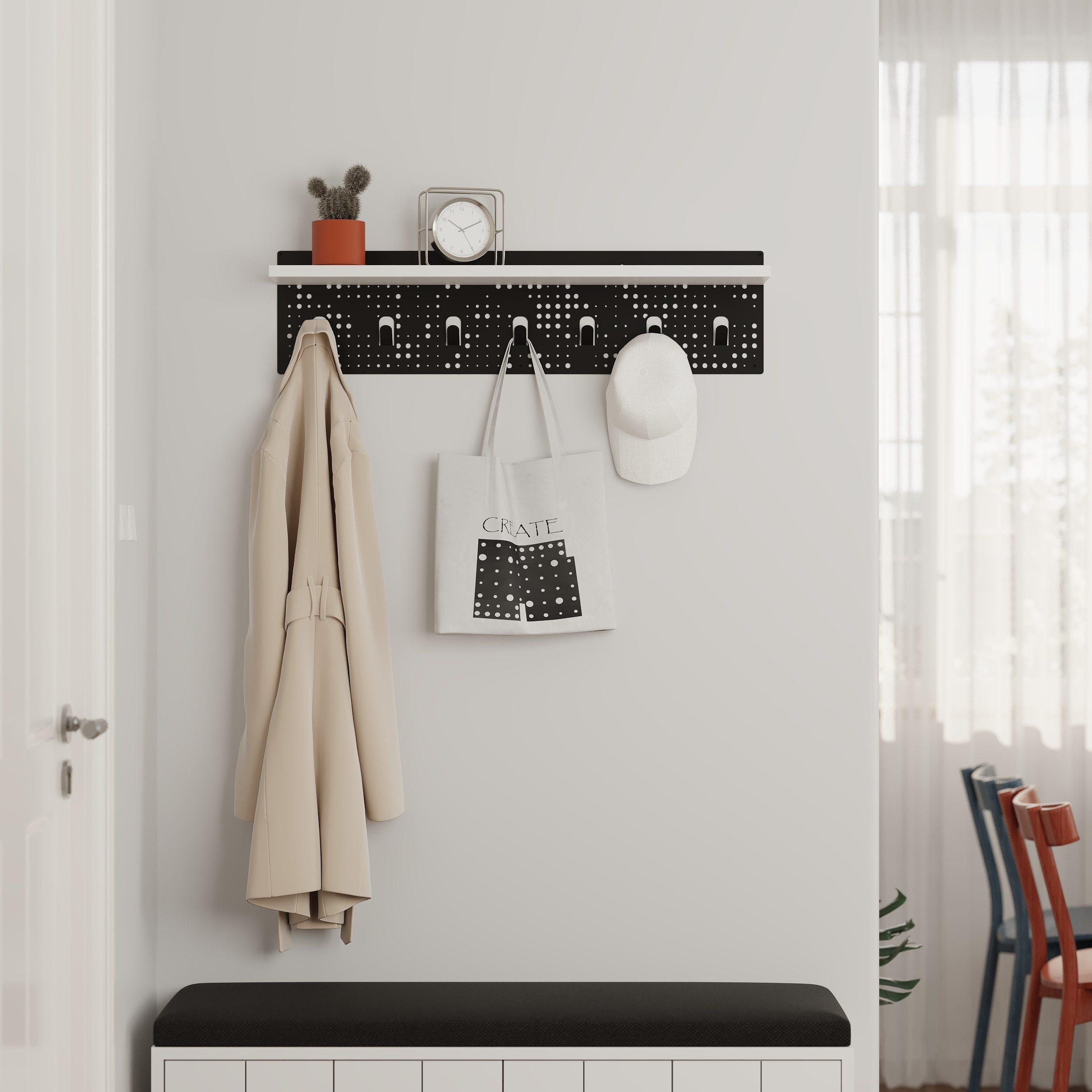 Decortie Kleiderhaken POPY, Wand
