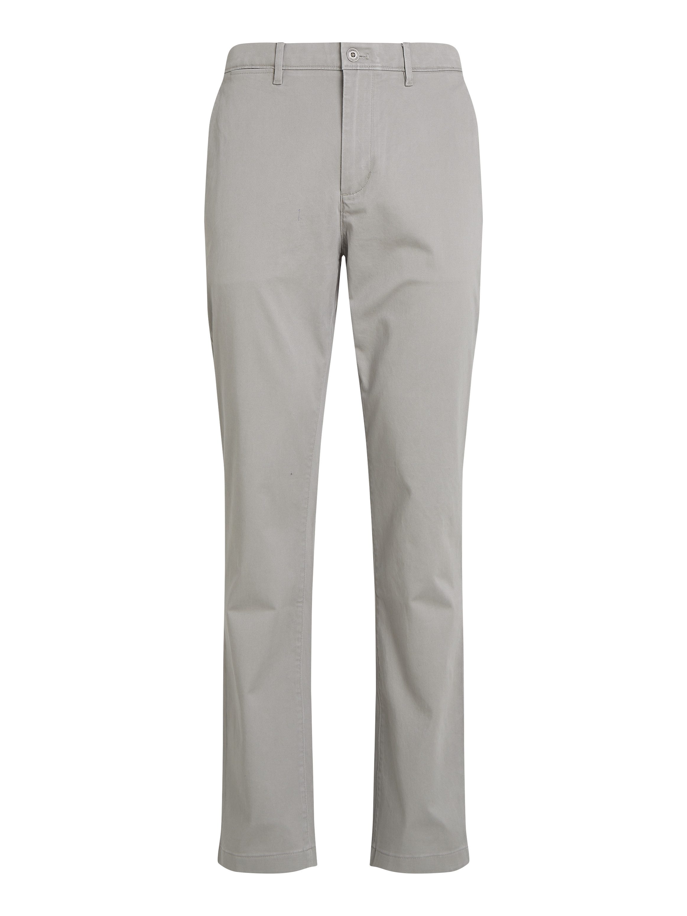 Tommy Hilfiger Chinohose DENTON CHINO SATIN mit Gesäßtaschen mit Knopf, Logostickerei