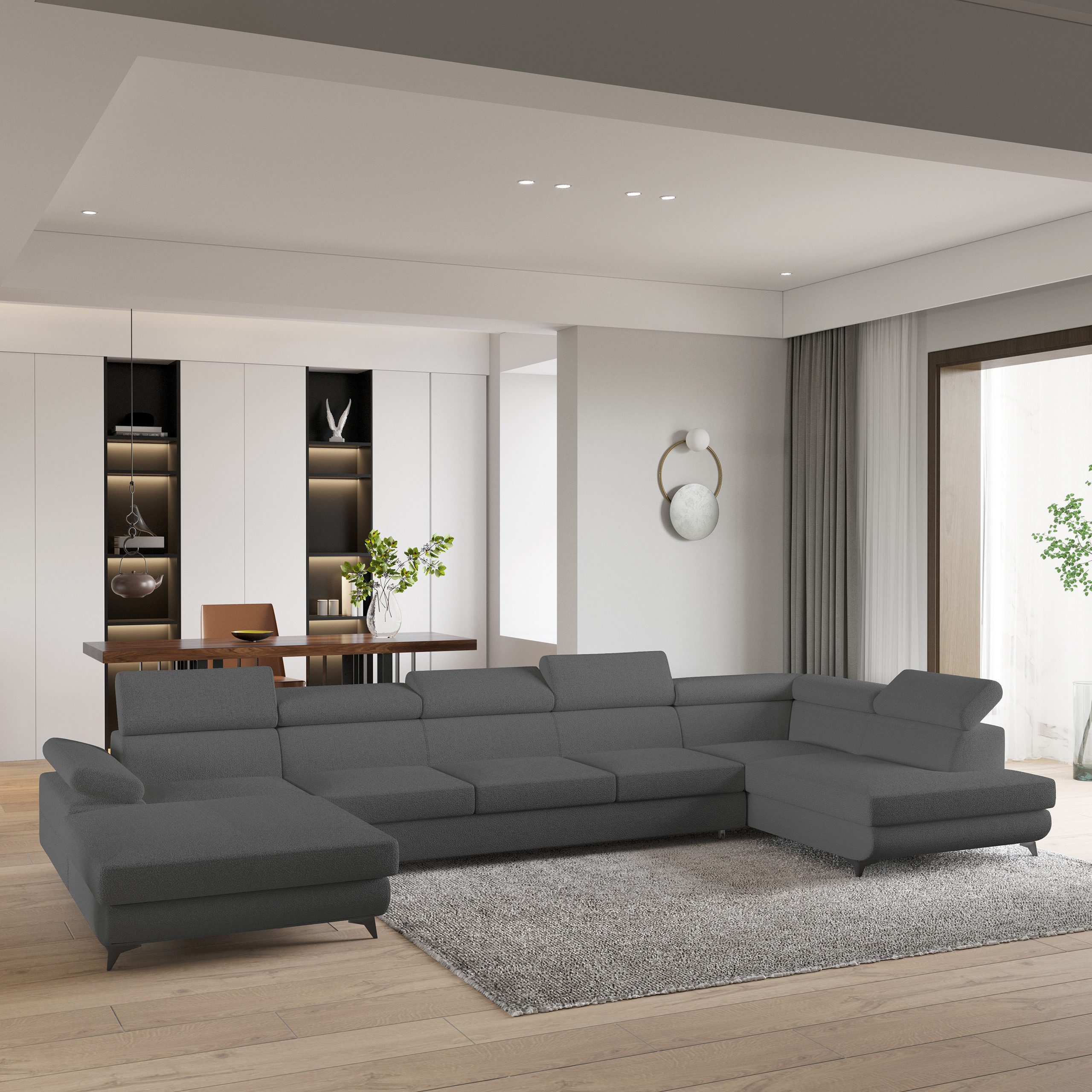 Masseno Ecksofa MONTIVA mit Schlaffunktion U-Form, günstig online kaufen