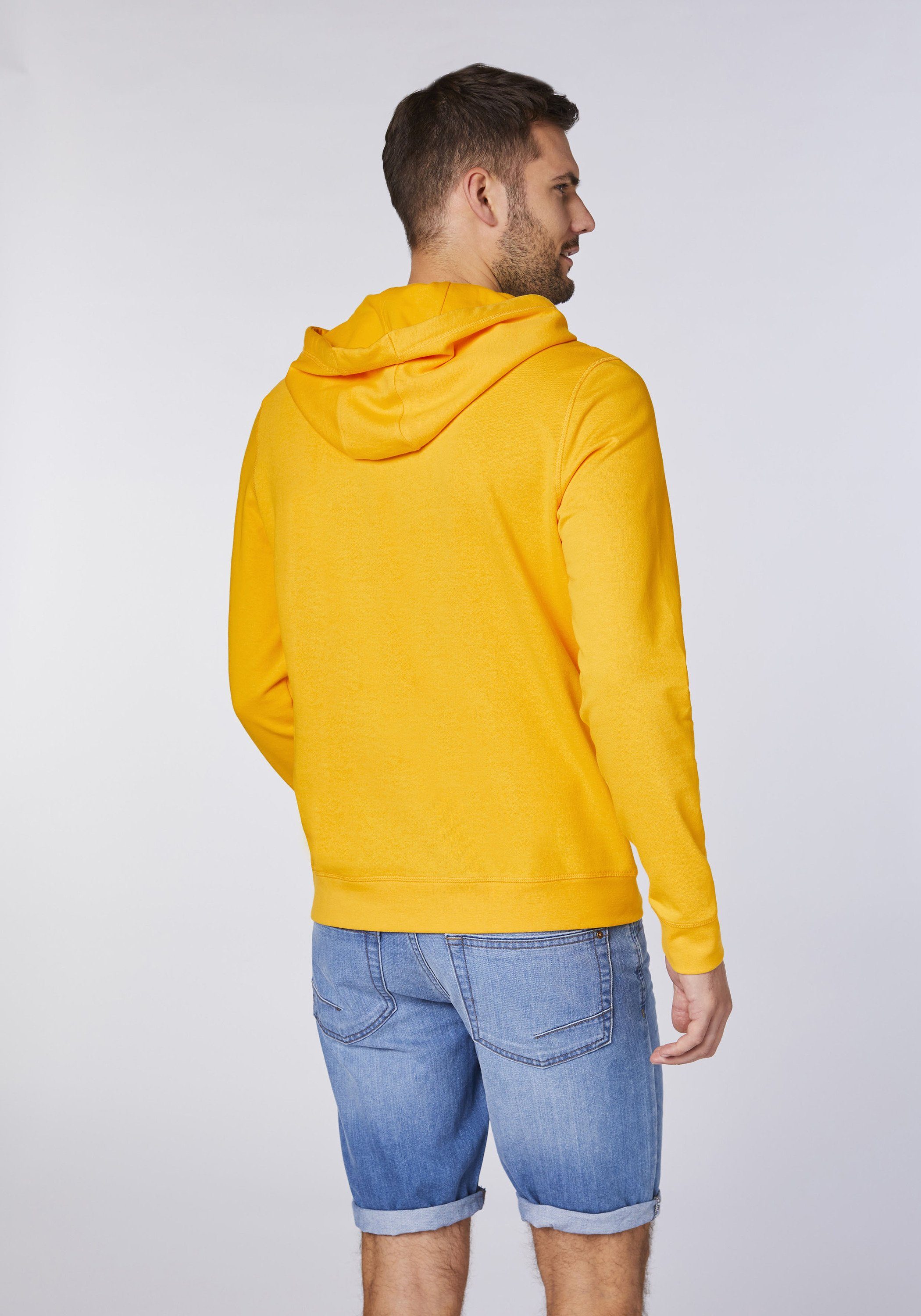 Fusion Materialmix Jeans weichem 15-1062 Oklahoma Kapuzensweatshirt Gold aus