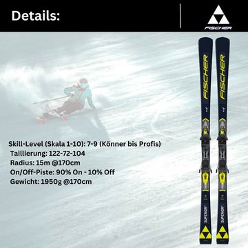 Fischer Sports Ski, Fischer Ski RC4 Superior TI AR On Piste Rocker 2024 + Bindung RS11 PR