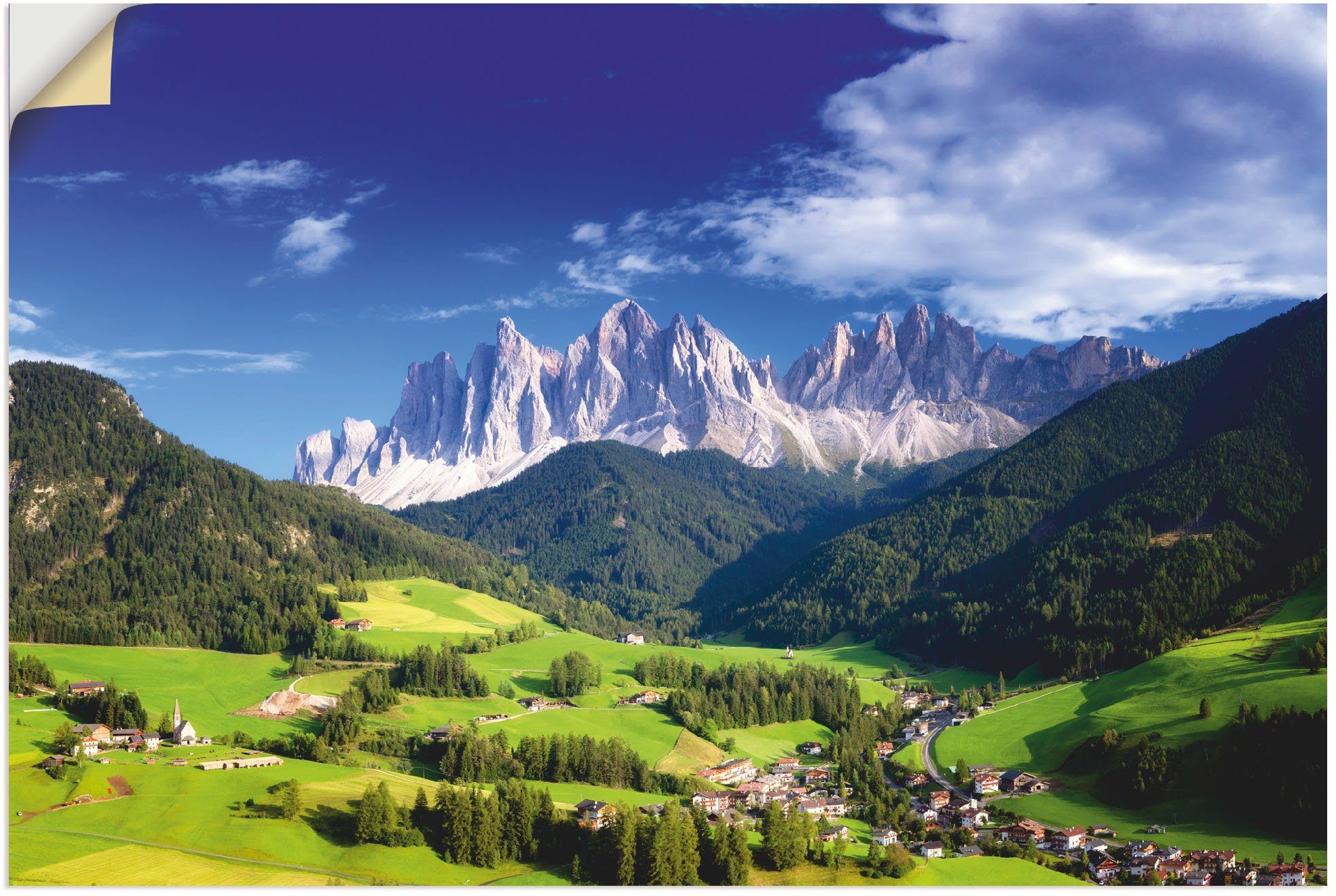 Artland Wandbild »Südtirol«, Berge & Alpenbilder (1 Stück), in vielen Größen & Produktarten - Alubild / Outdoorbild für den Außenbereich, Leinwandbild, Poster, Wandaufkleber / Wandtattoo auch für Badezimmer geeignet-Otto