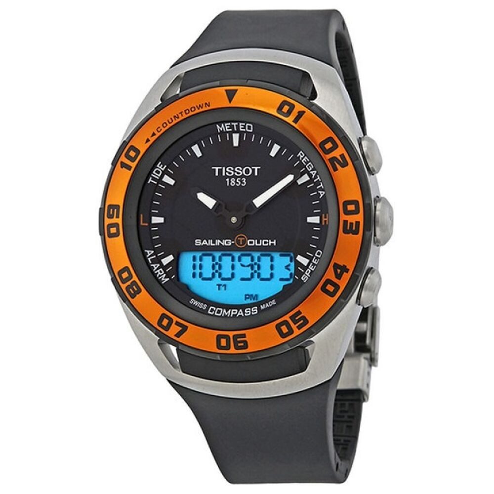 Quarzuhr Tissot - Sailing Touch Chronograph Orange Schwarz T0564202705102