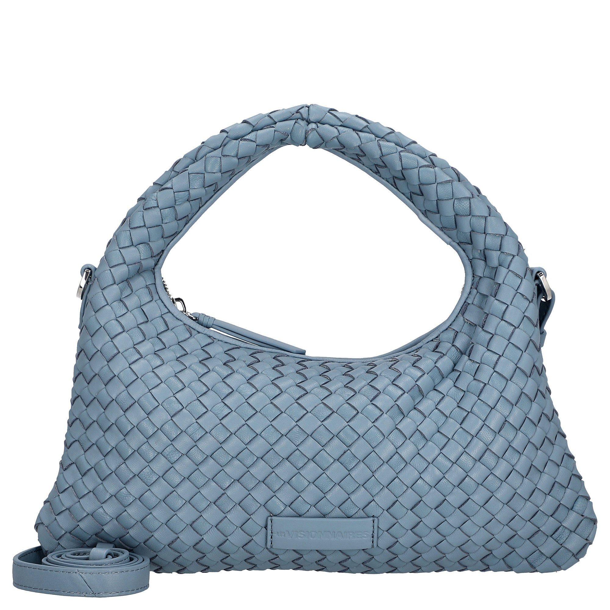 Les Visionnaires Handtasche Sadie Weave Silky - Henkeltasche 37 cm (celeste)