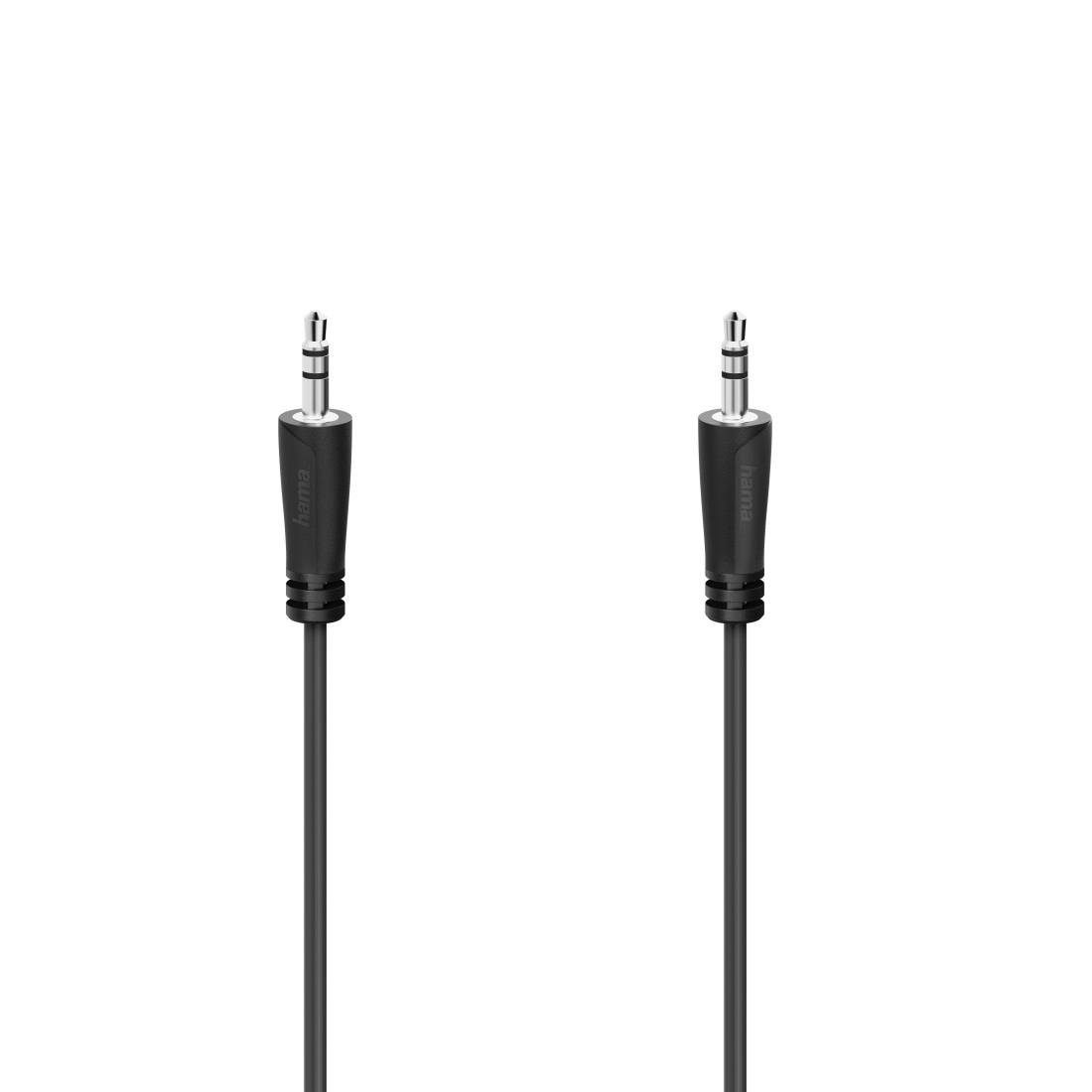 Hama Audiokabel, 3,5 mm Klinkenstecker, Stereo, 5,0 m Audio-Kabel, 3,5-mm-Klinke, (50 cm)