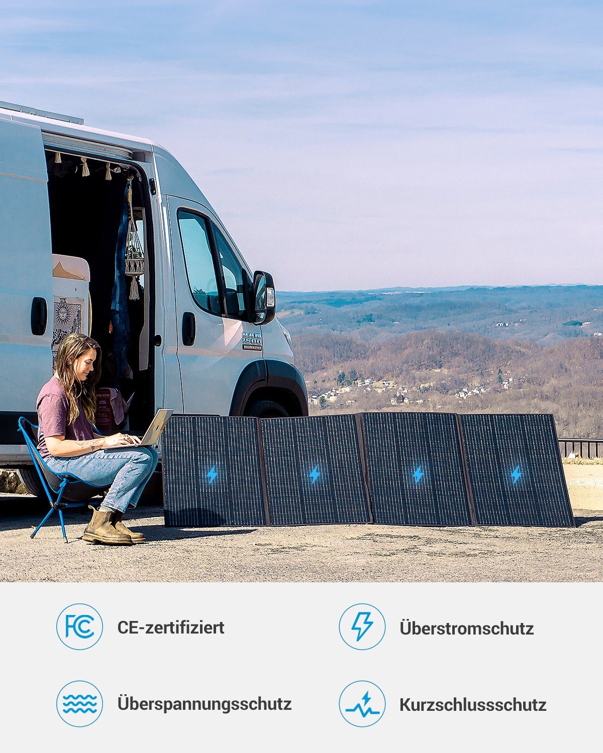 BLUETTI Stromerzeuger AC500+B300S 350W PV350 Erweiterbare mit Solarpanels, für Stromausfall 3072Wh Solargenerator 3.072Wh~18.432Wh Hausgebrauch, 5000W/ (mit Notfall, Kapazität), Solar Panel