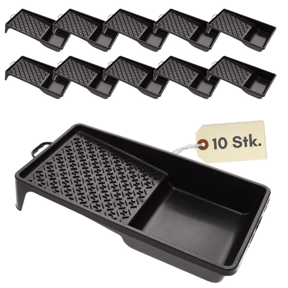 GarPet Farbwanne 10 x Farbwanne Lackwanne Farbschale für Maler Lackierwanne 16 x 31 cm