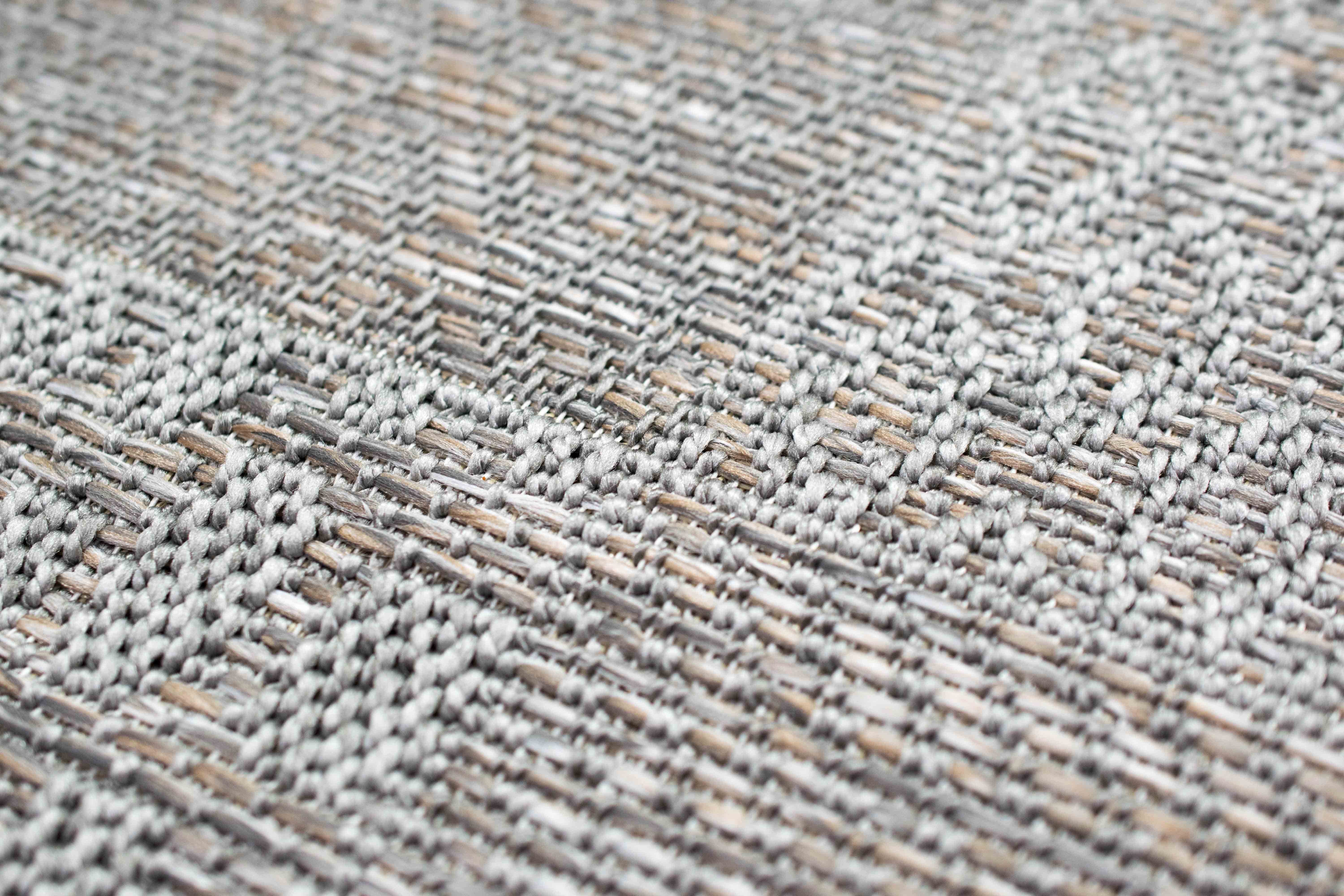 Outdoorteppich In rechteckig, Outdoor Grau, & Karo mm Muster in Höhe: TeppichHome24, Teppich 7