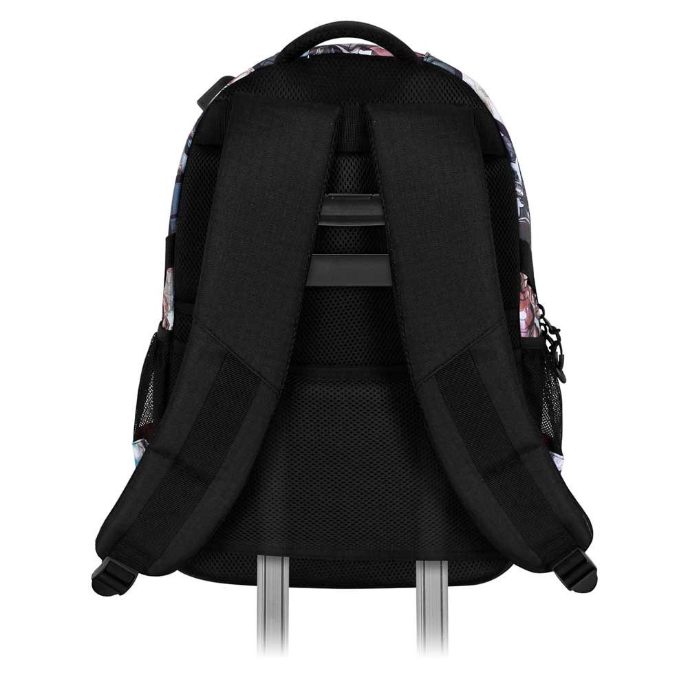 Karactermania Freizeitrucksack Marvel The Avengers großer Rucksack Tagesrucksack Alltagsrucksack, USB-Anschluss für elektronische Geräte