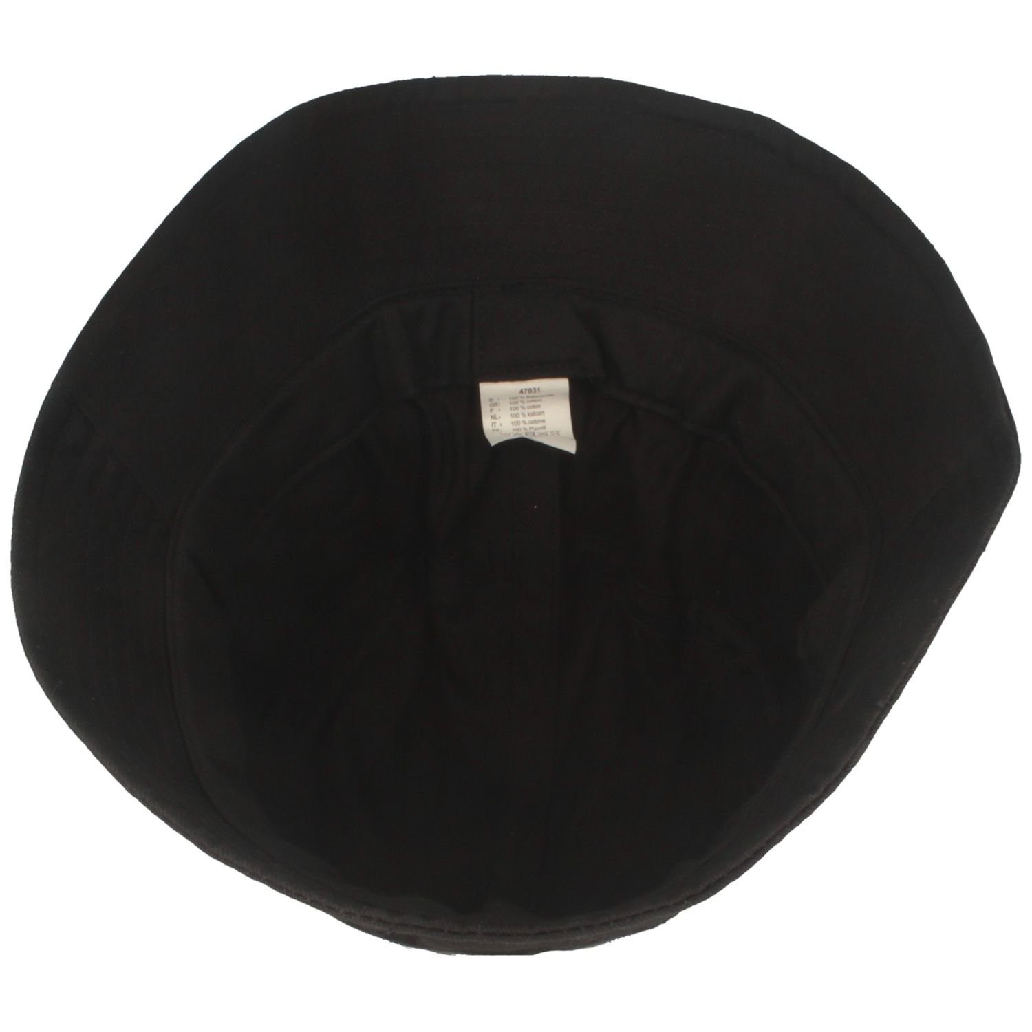 Breiter Fischerhut mit 951-Schwarz aus 2 Taschen Baumwolle