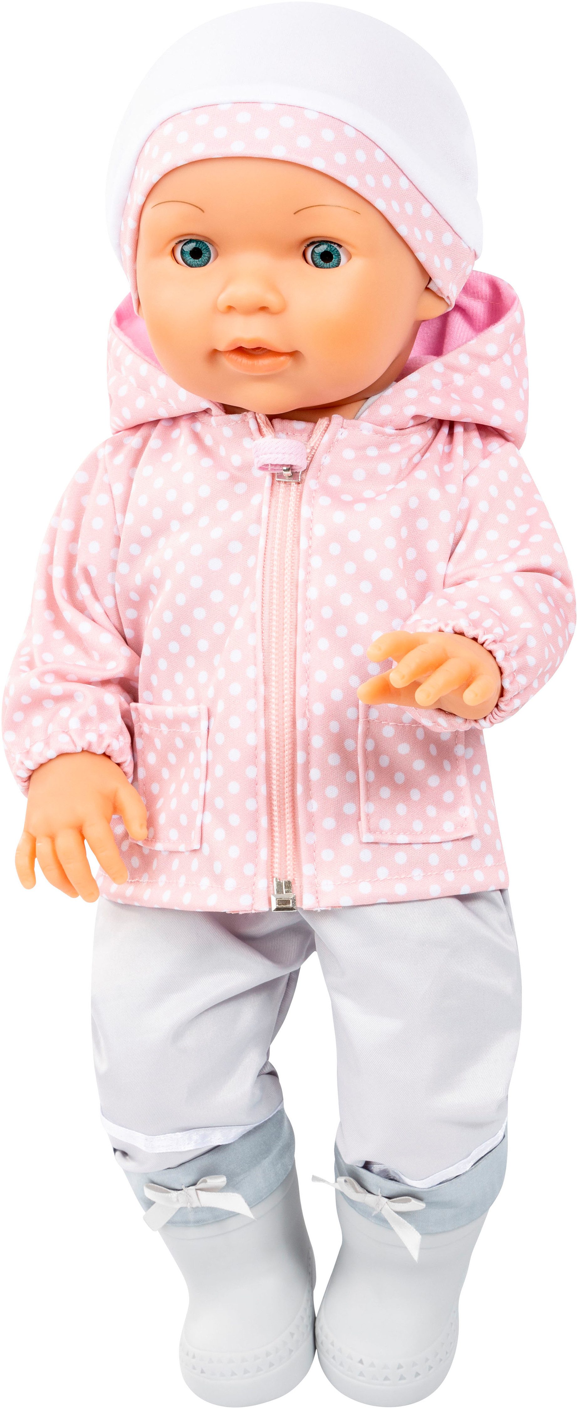 Bayer Puppenkleidung Regen-Set grau/rosa (Set, 4-tlg)