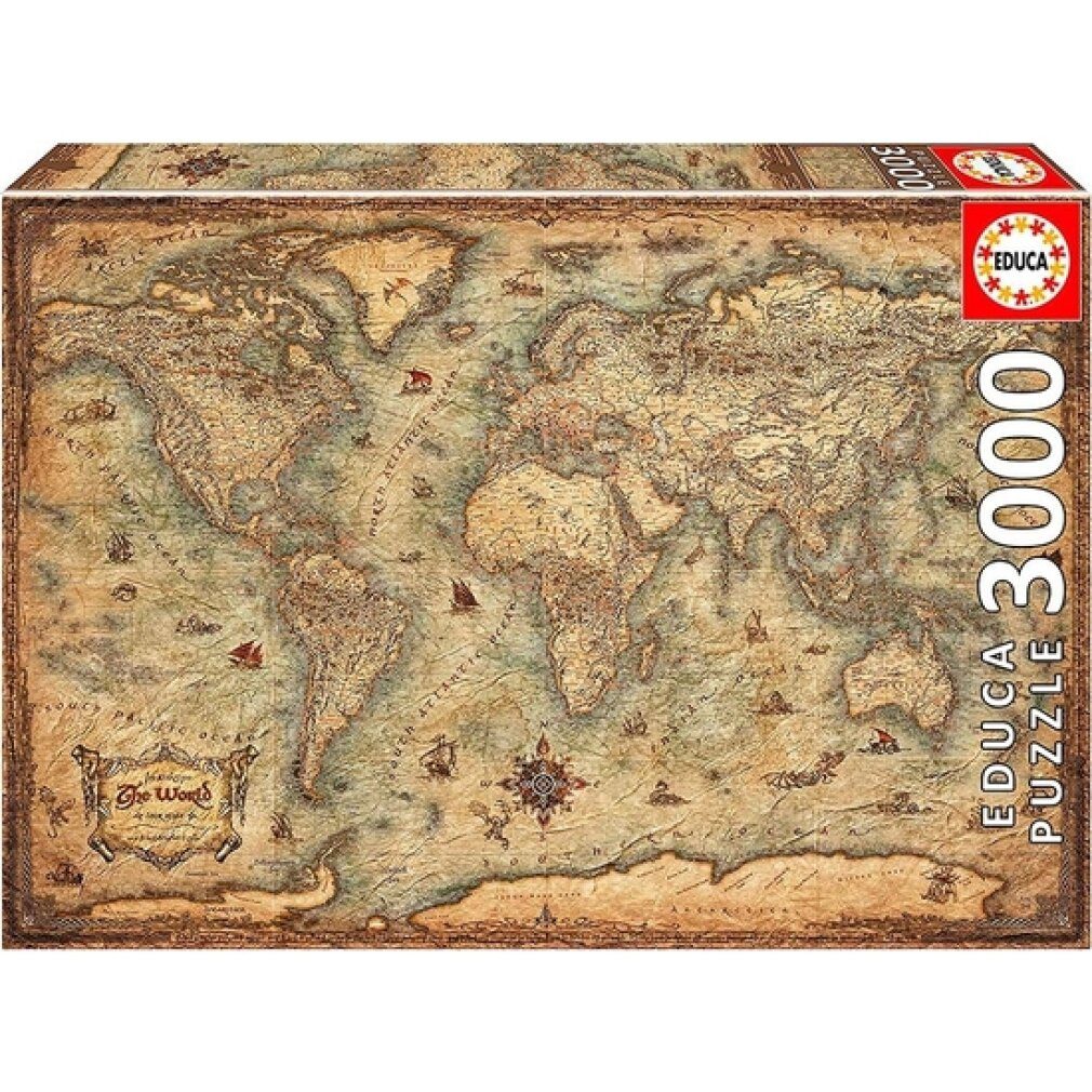 Puzzle Puzzle Weltkarte 3000 Teile