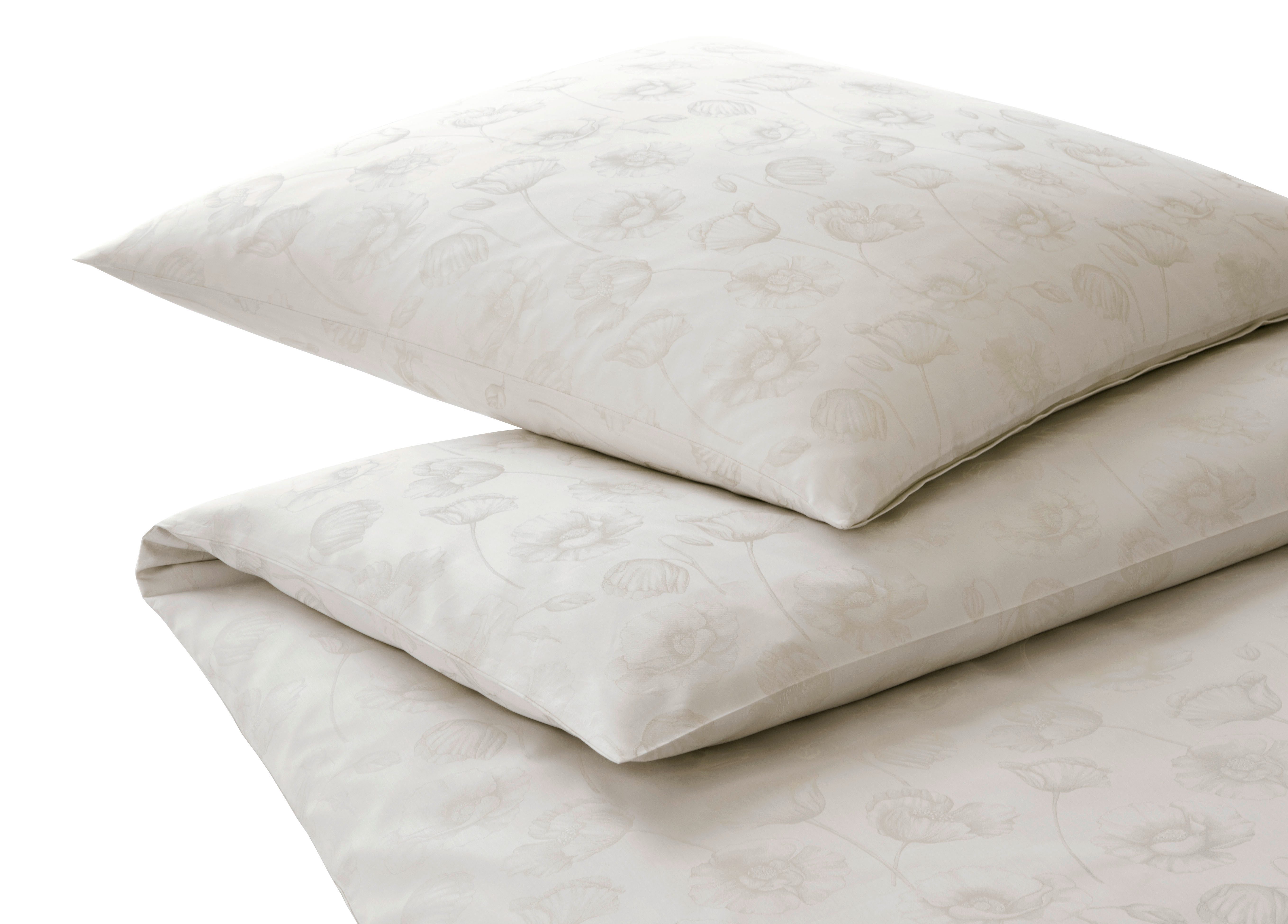 Elegante Bettwäsche Poppy, Jacquard-Satin, 2 teilig, angenehmes Hautgefühl