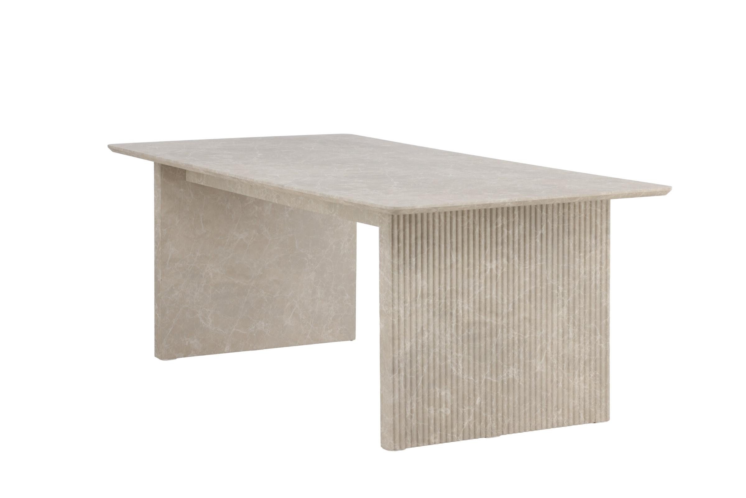 Venture Home Esstisch Vail Esstisch 100x200 cm beige. (1-St)