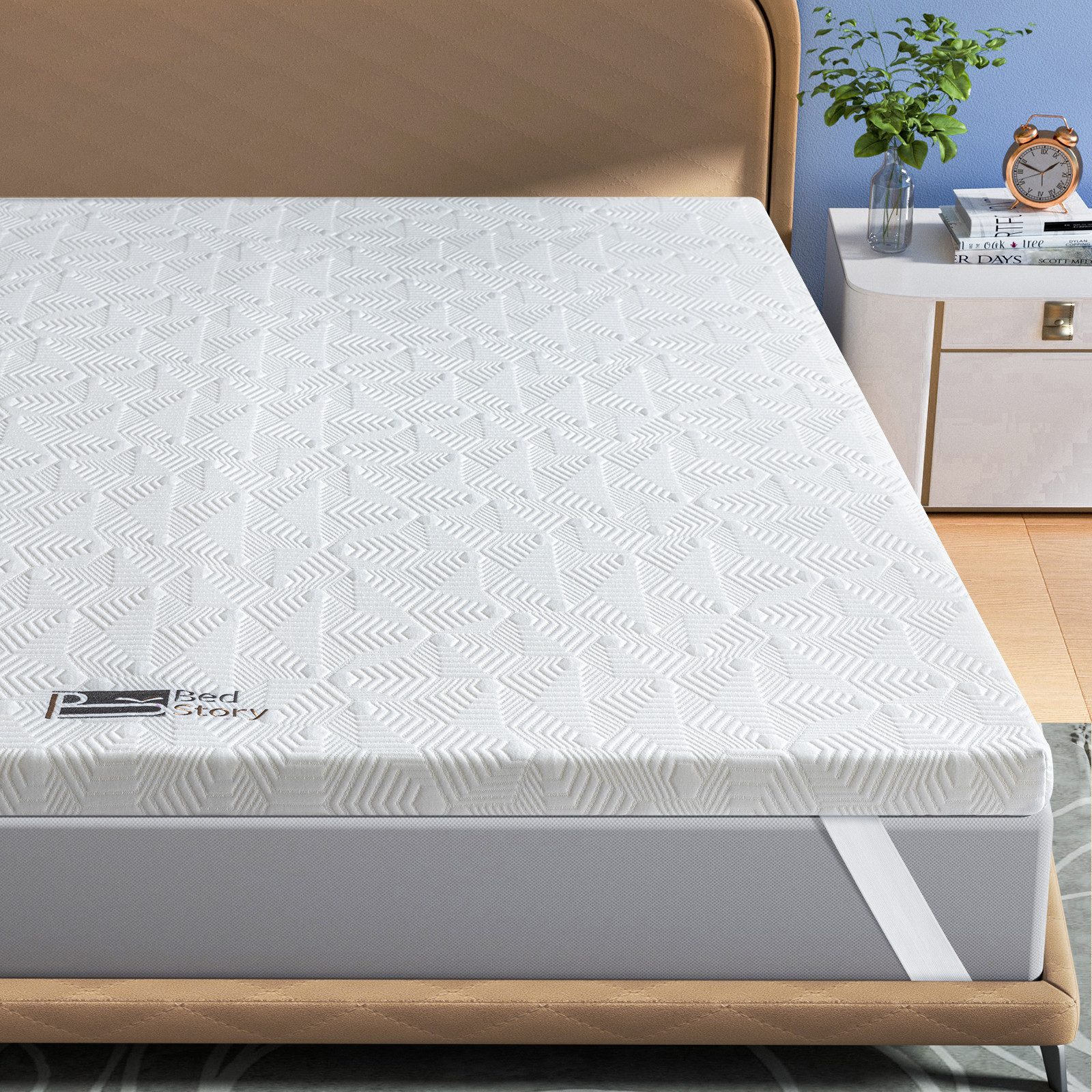 BedStory, Topper Topper Memory Matratzentopper 90X200cm140X200cm160X200cm,180X200cm, 5 cm hoch