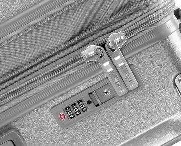 Heys Hartschalen-Trolley Luxe, in verschiedenen Größen und Farben, 4 Rollen, Hartschalen-Koffer Koffer mittel groß TSA Schloss Volumenerweiterung