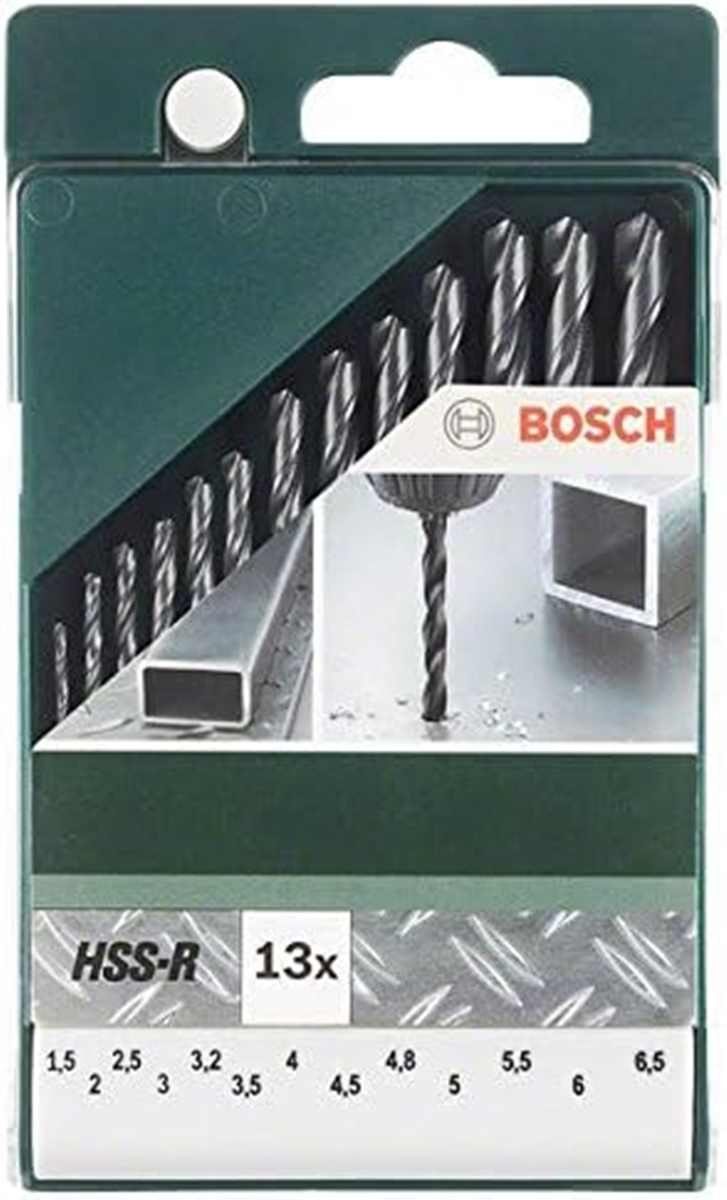 13tlg. 2609255031 Bosch Bohrer- Metallbohrer-Set rollgewalzt 1,5-6mm BOSCH Bitset und HSS-R