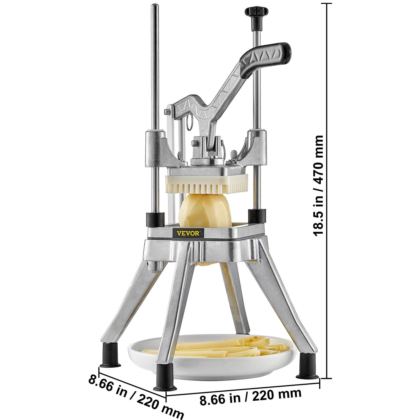 Gemüseschneider, & Edelstahl Aluminium,auswechselbarer Klinge Scheibenschneider VEVOR multifunktional, (10-tlg),