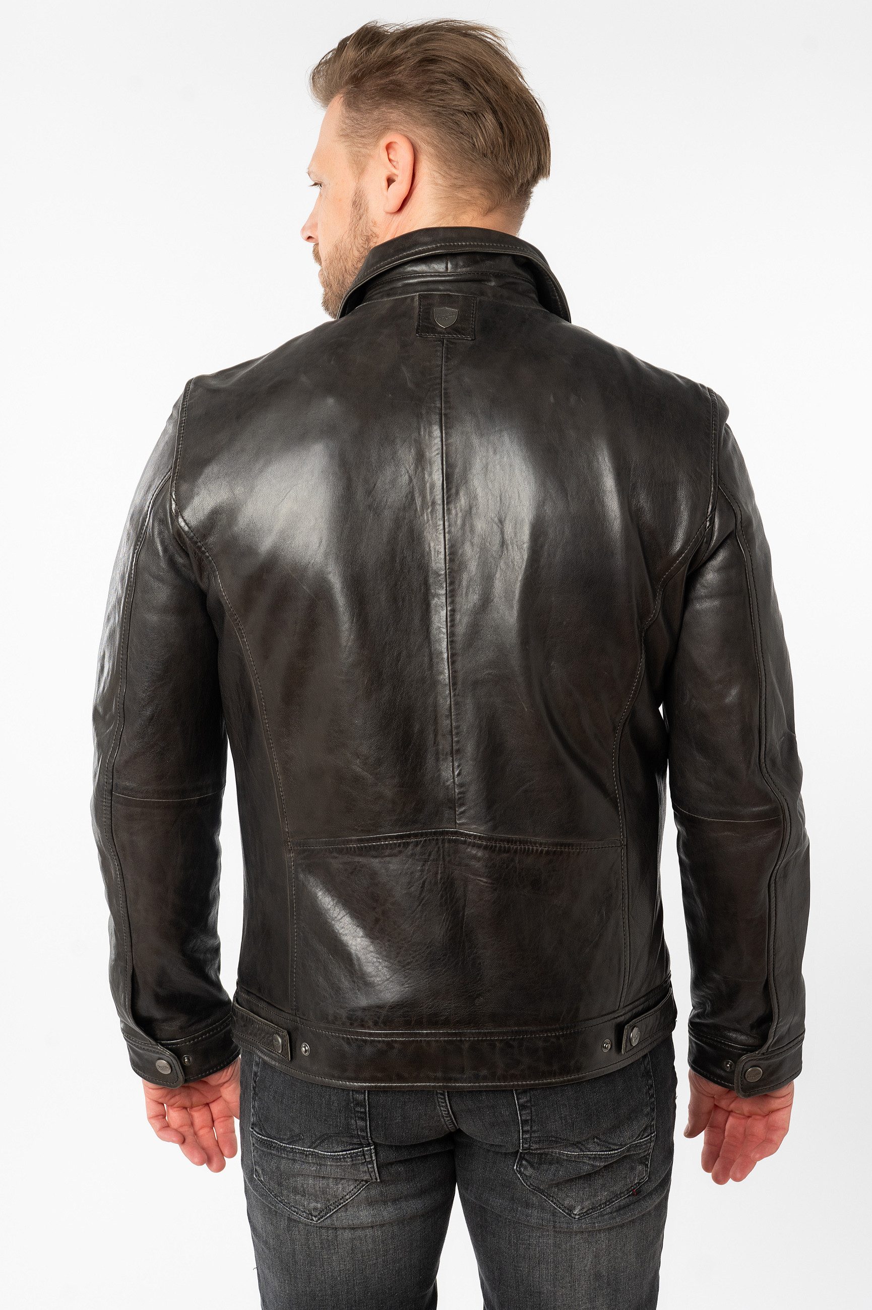 Mauritius Lederjacke MMBerink mit Umlegekragen