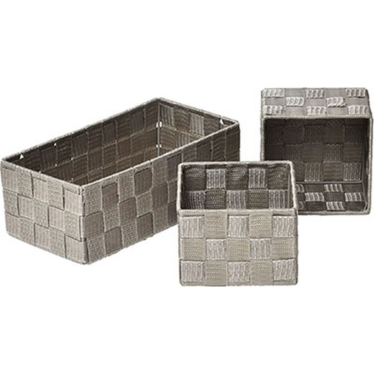 TENDANCE Aufbewahrungskorb Dekokorb Ordnungsboxen 3-teilig Box günstig online kaufen