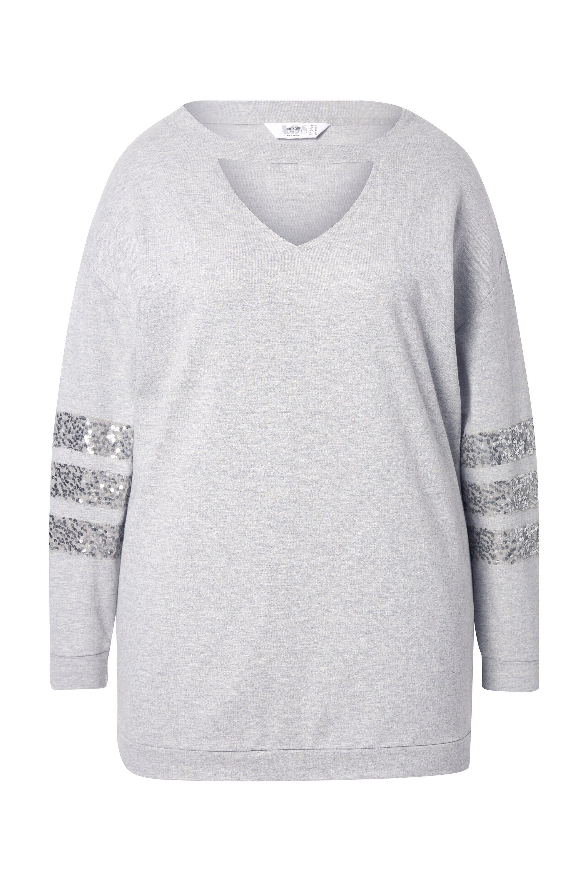 Angel of Style Sweatshirt Sweatshirt Loose Fit CutOut Pailletten günstig online kaufen