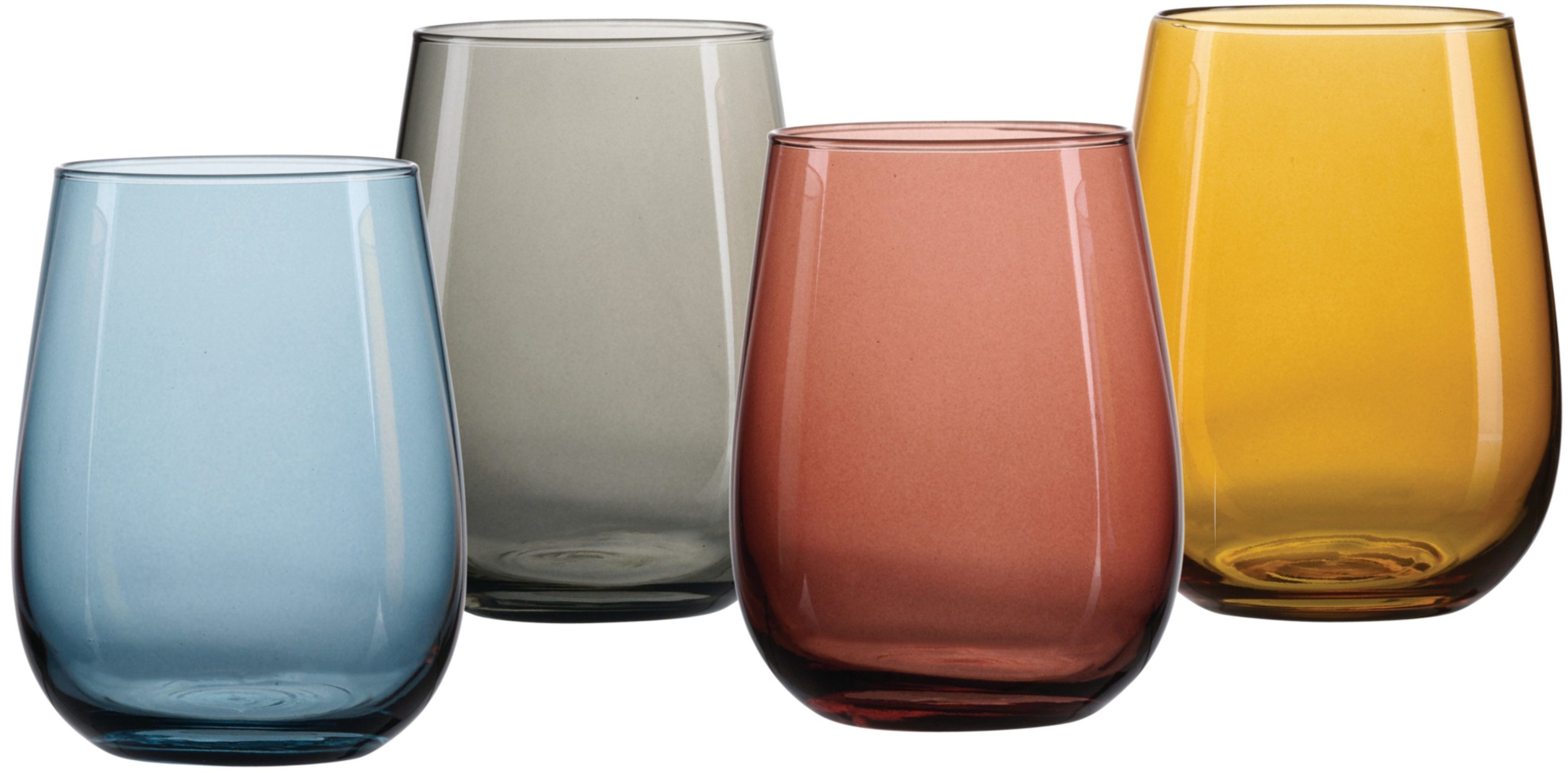Ritzenhoff & Breker Gläser-Set Palermo, 4-tlg., Glas, Trinkglas im 4er Set, je 475 ml