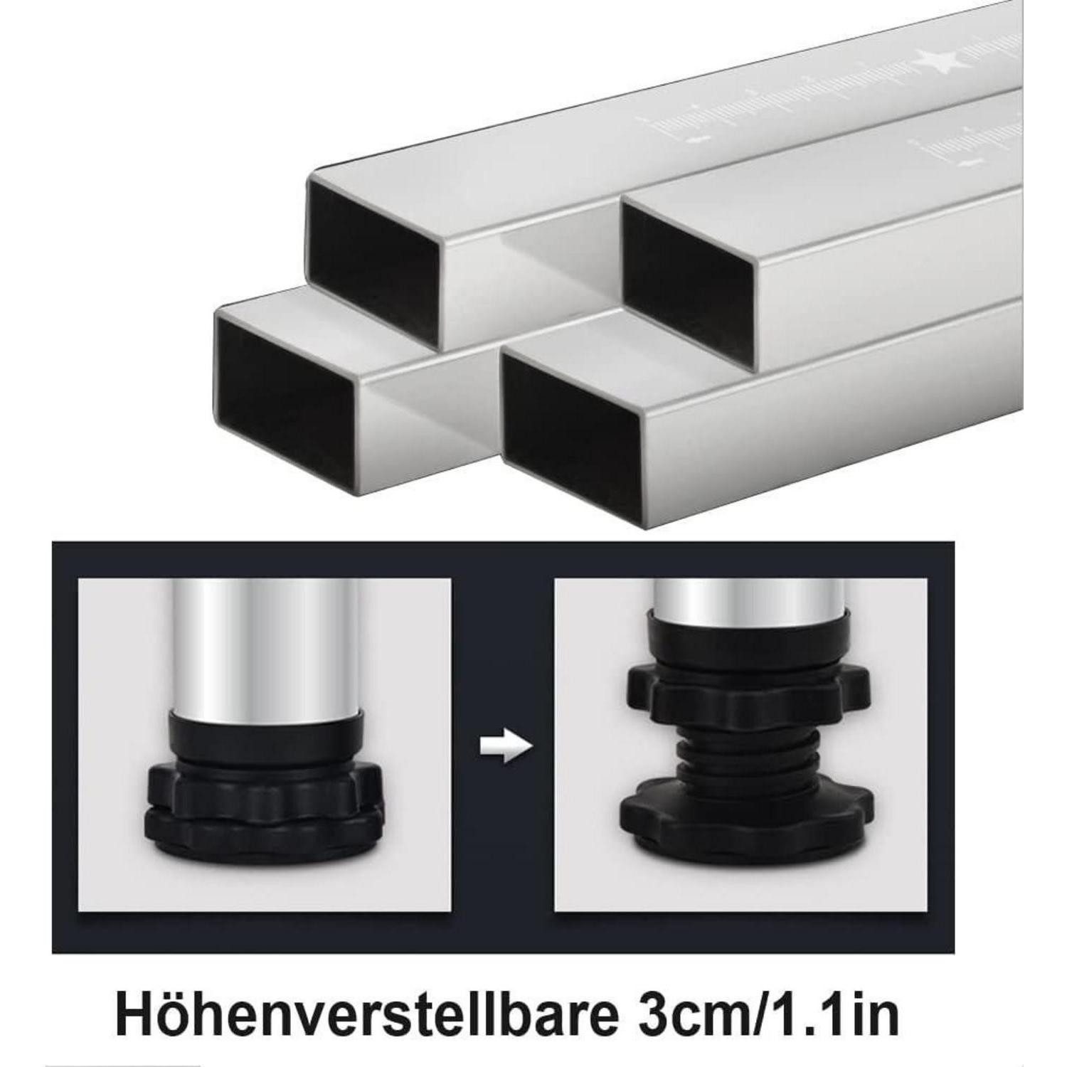 LuxusKollektion Waschmaschinenuntergestell Untergestell Waschmaschine Kühl. verstellb. 50-75cm – Bild 4 von 5