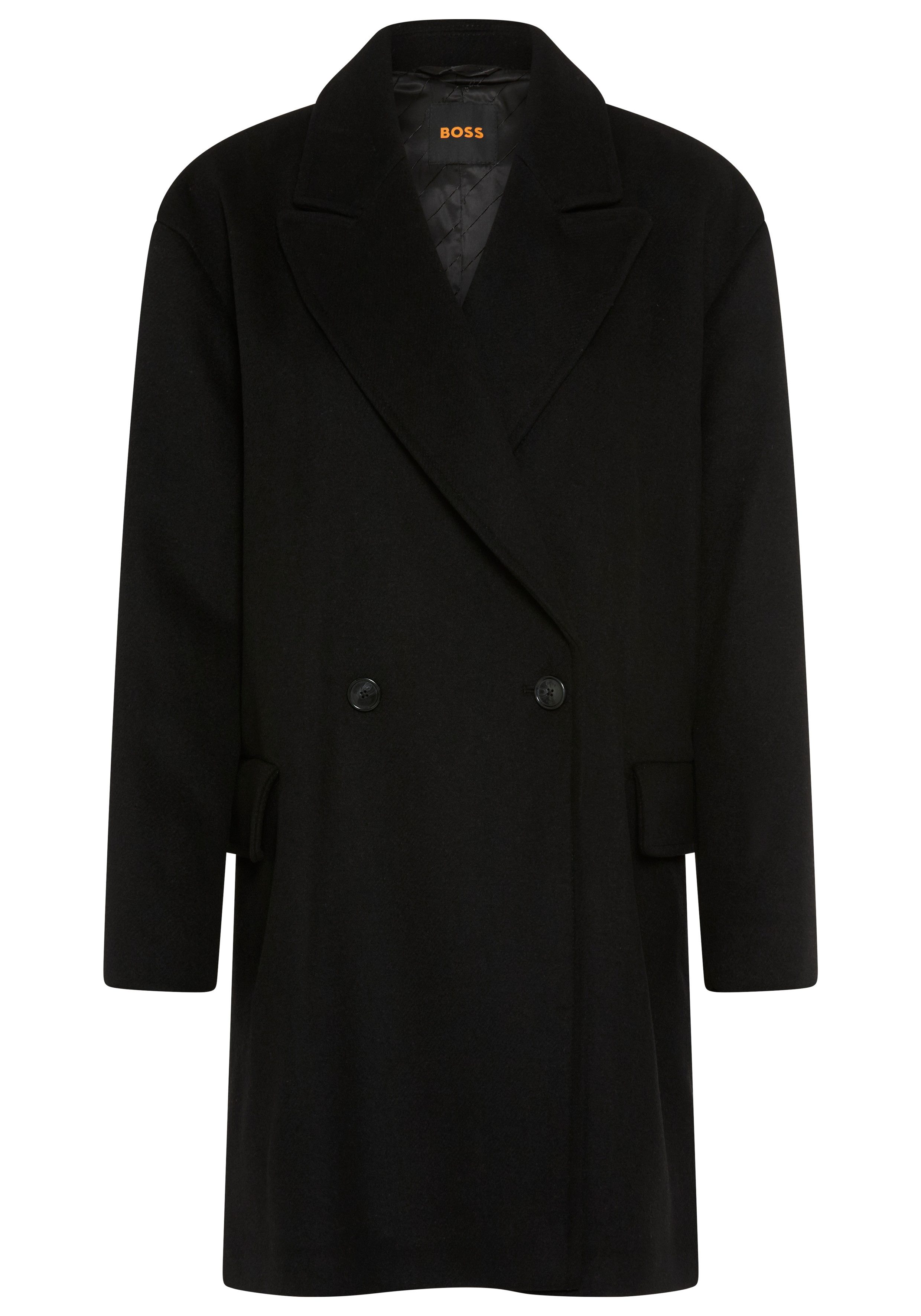 BOSS ORANGE Kurzmantel Calesarina Premium Damenmode Blazermantel aus Woll-Mix