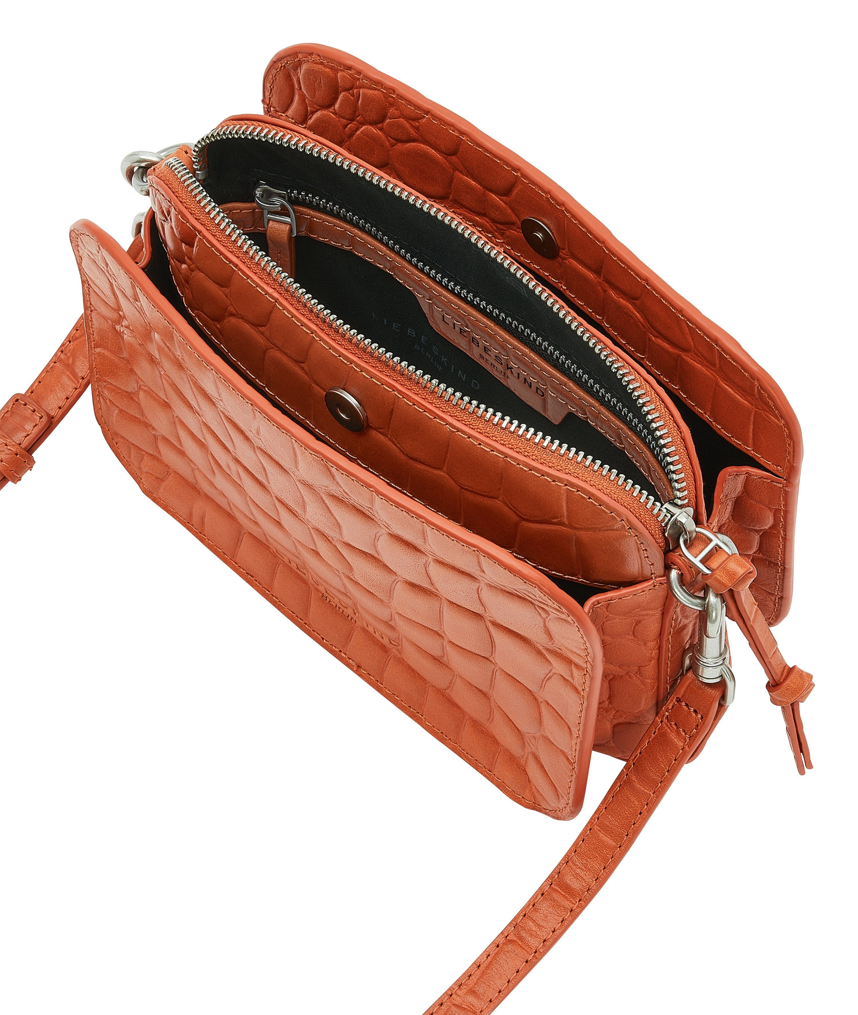 Liebeskind Berlin Umhängetasche Kroko Luka Crossbody S