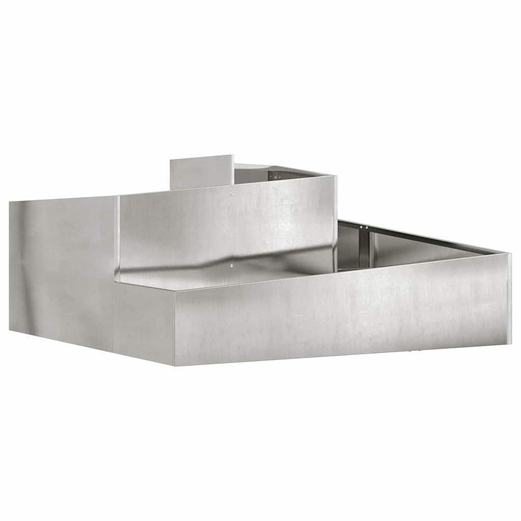 vidaXL Blumentopf Gartenblumentopf Silber 100 x günstig online kaufen
