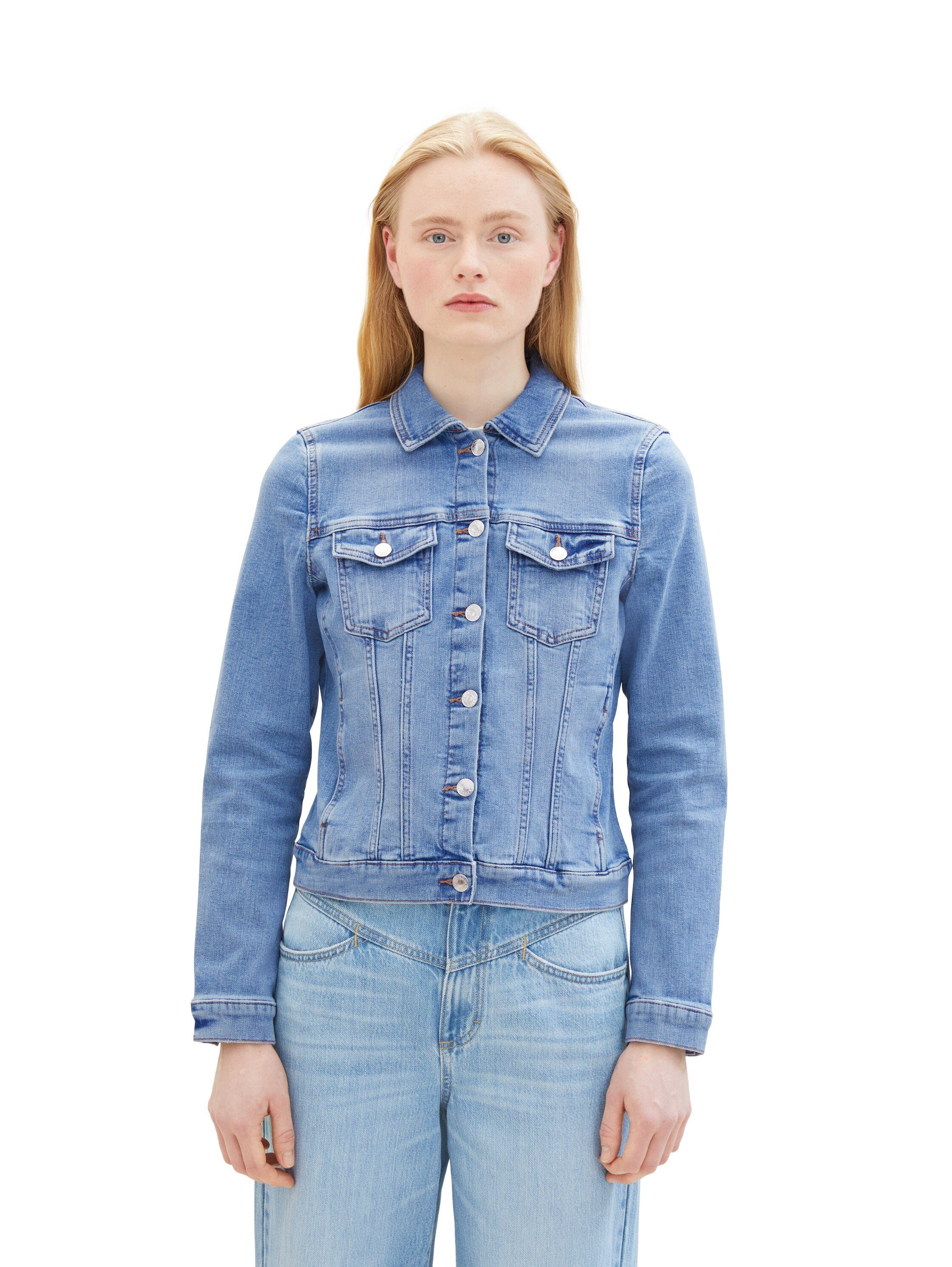 TOM TAILOR Denim Jeansjacke im klassischen Look und mit Stretch