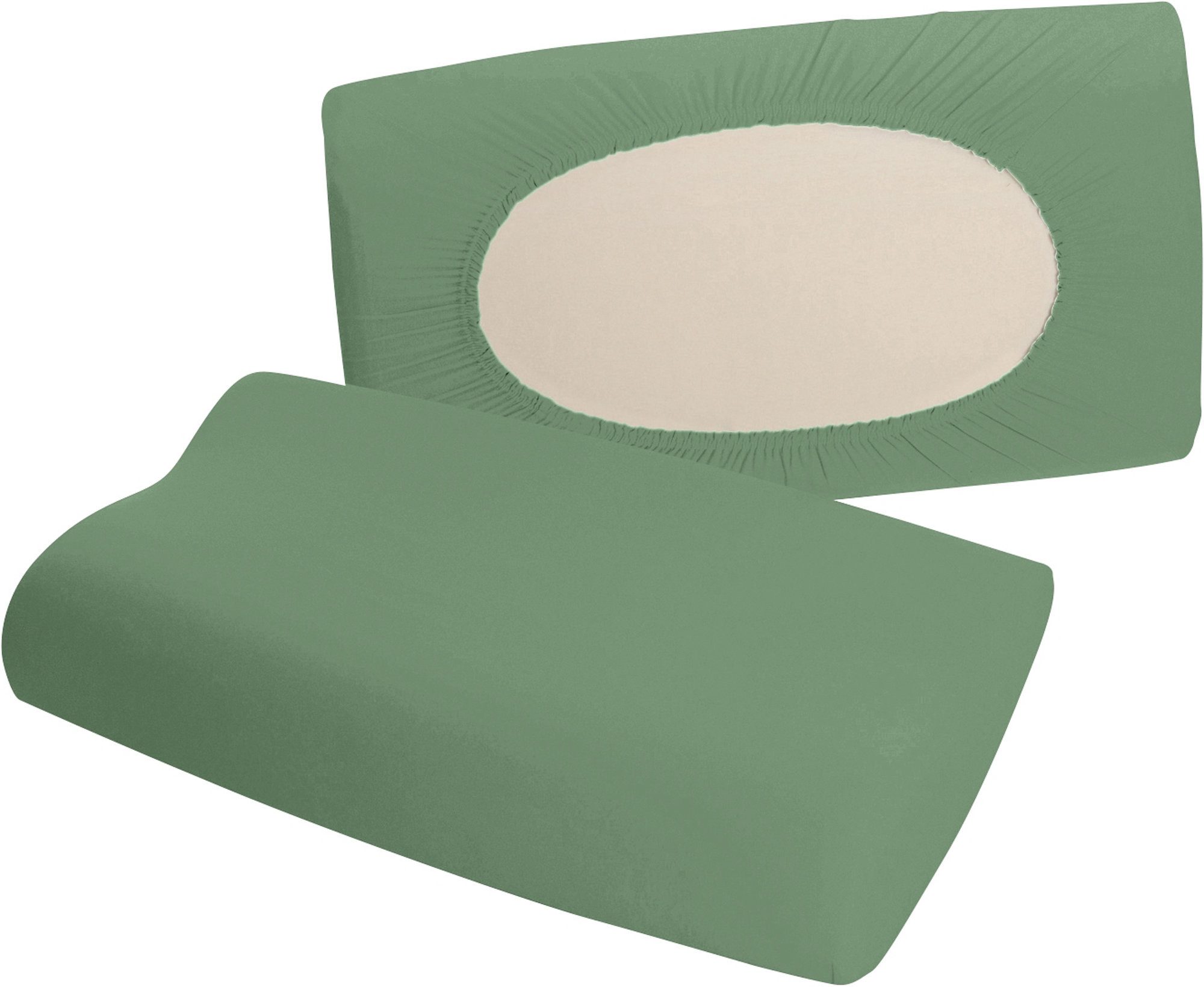 Erwin Müller Kissenbezug Nackenstützkissen-Spannbezug "Freising", Elasthan-Jersey-Stretch Uni