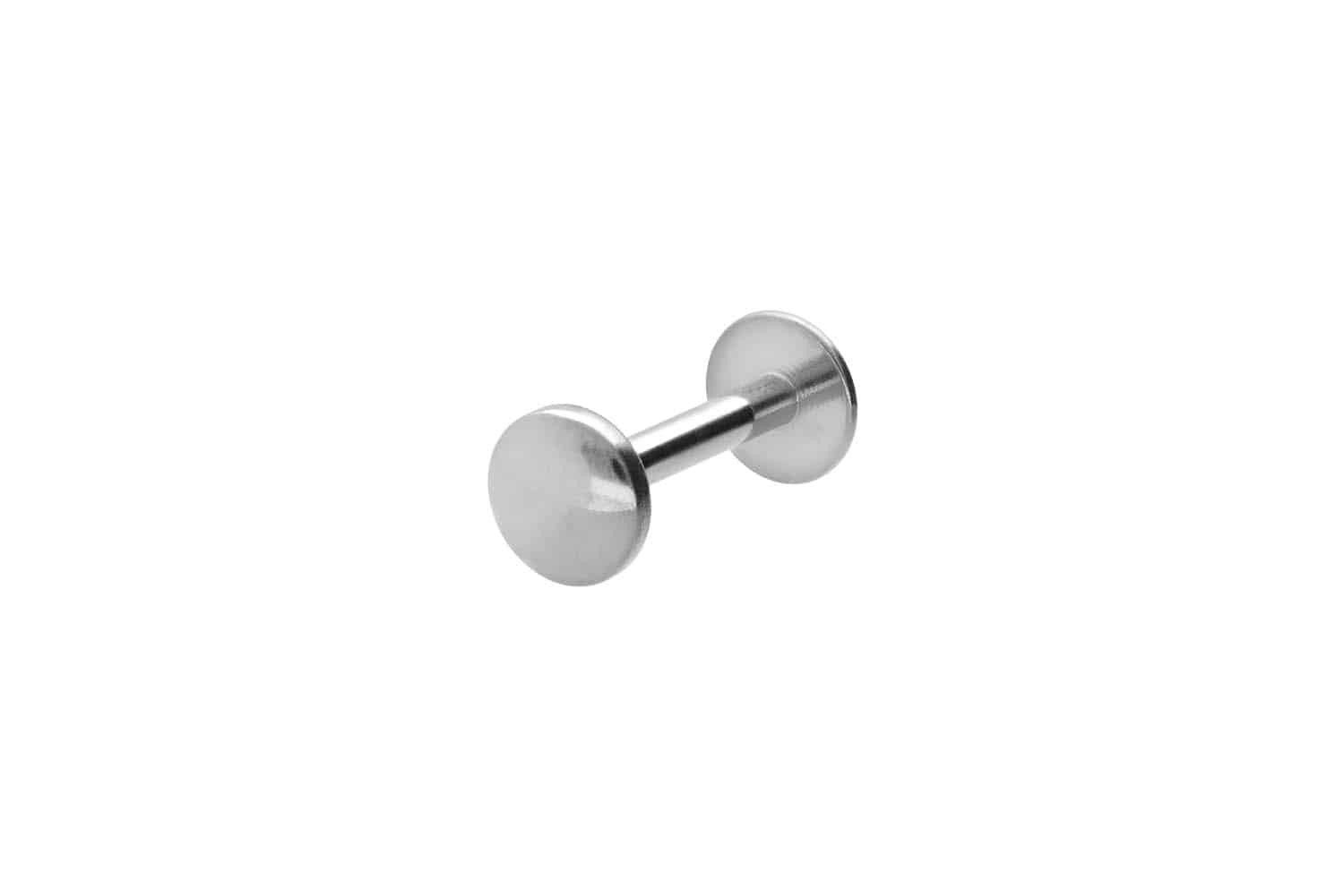 PIERCINGLINE Piercing-Set Titan Labret mit Innengewinde FLAT-DISC (Labrets, 1-tlg)