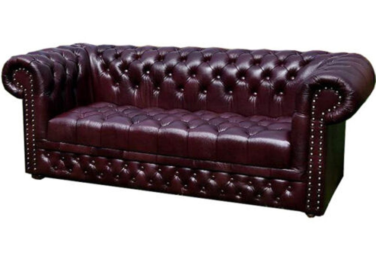 JVmoebel 3-Sitzer Chesterfield 3 Sitzer mit Bettfunktion Sofa Couch Polster Garnitur