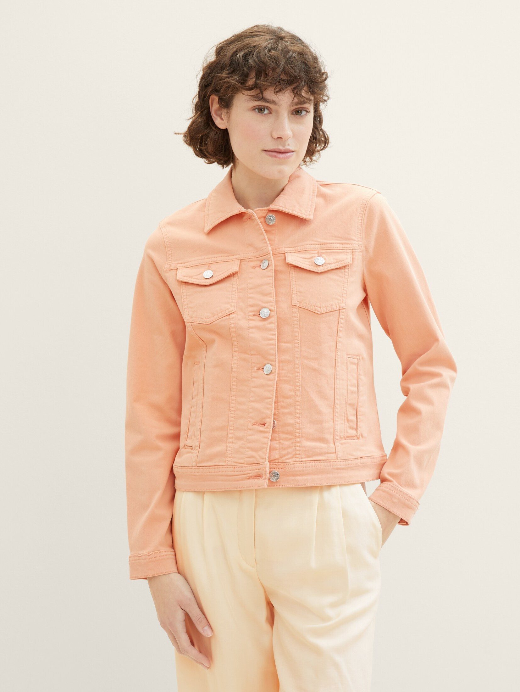 TOM TAILOR Jeansjacke Jeansjacke mit recycelter Baumwolle