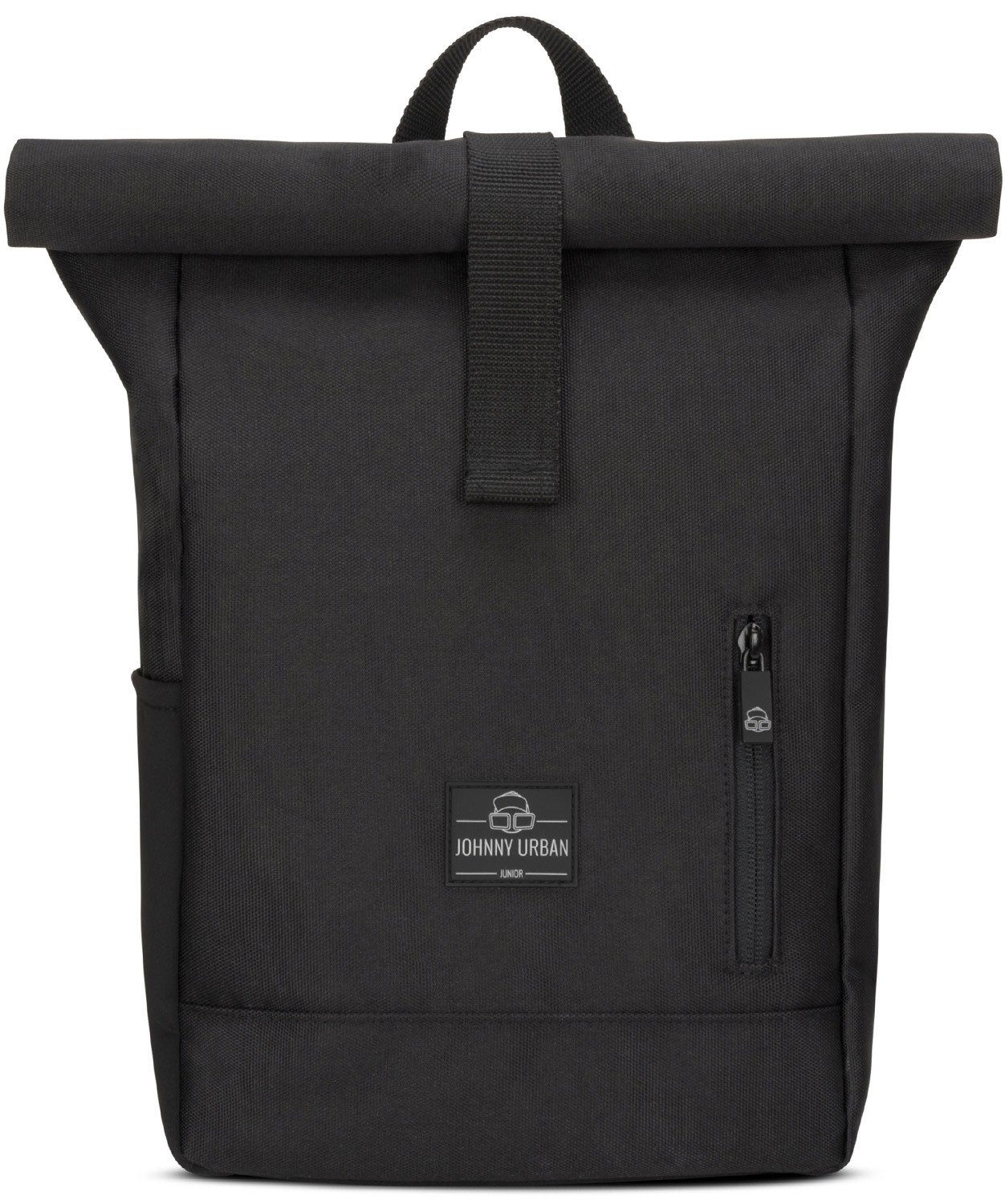 Johnny Urban Kinderrucksack Aaron Junior Rucksack Kinder Mädchen Jungen, Weiche Polsterung, Recyceltes Material, Wasserabweisend schwarz