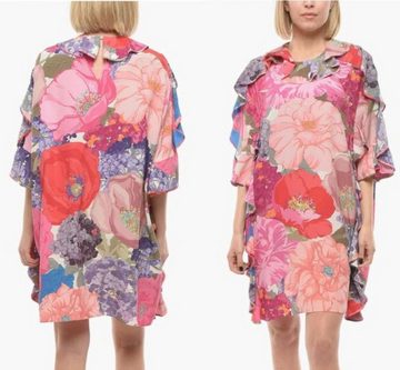 VALENTINO GARAVANI Midikleid VALENTINO GARAVANI Floral Printed Ruffle Trim Dress Minikleid Wool Min