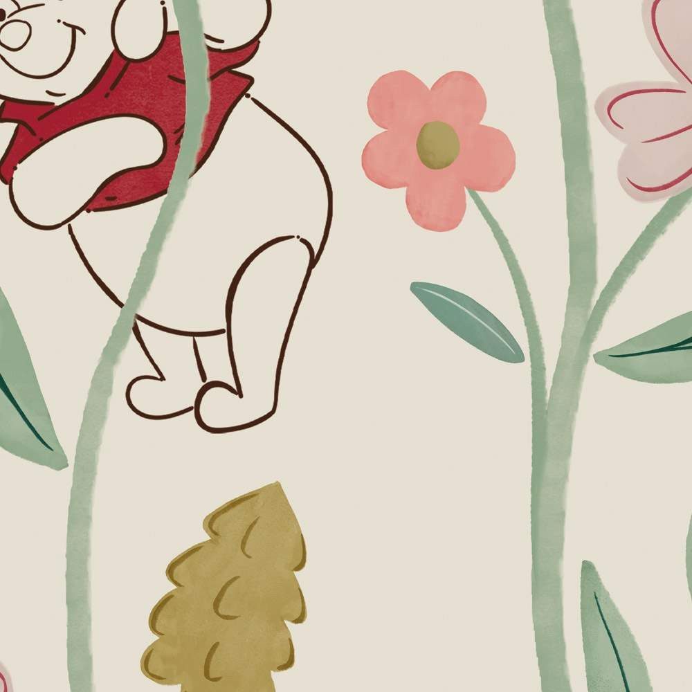 Komar Vliestapete Disney Winnie the Pooh Blossom Friends, glatt, bedruckt, (1 St), Rolle mit 212 x 250 cm
