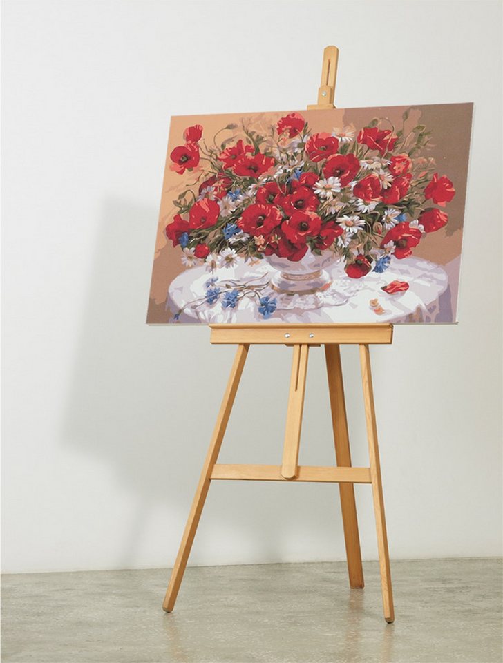 Thumbnail - Ikonka Malen nach Zahlen Malen nach Zahlen Set 40x50cm - Blumenvase auf Leinwand (Malen nach Zahlen auf Leinwand Set, 1x...
